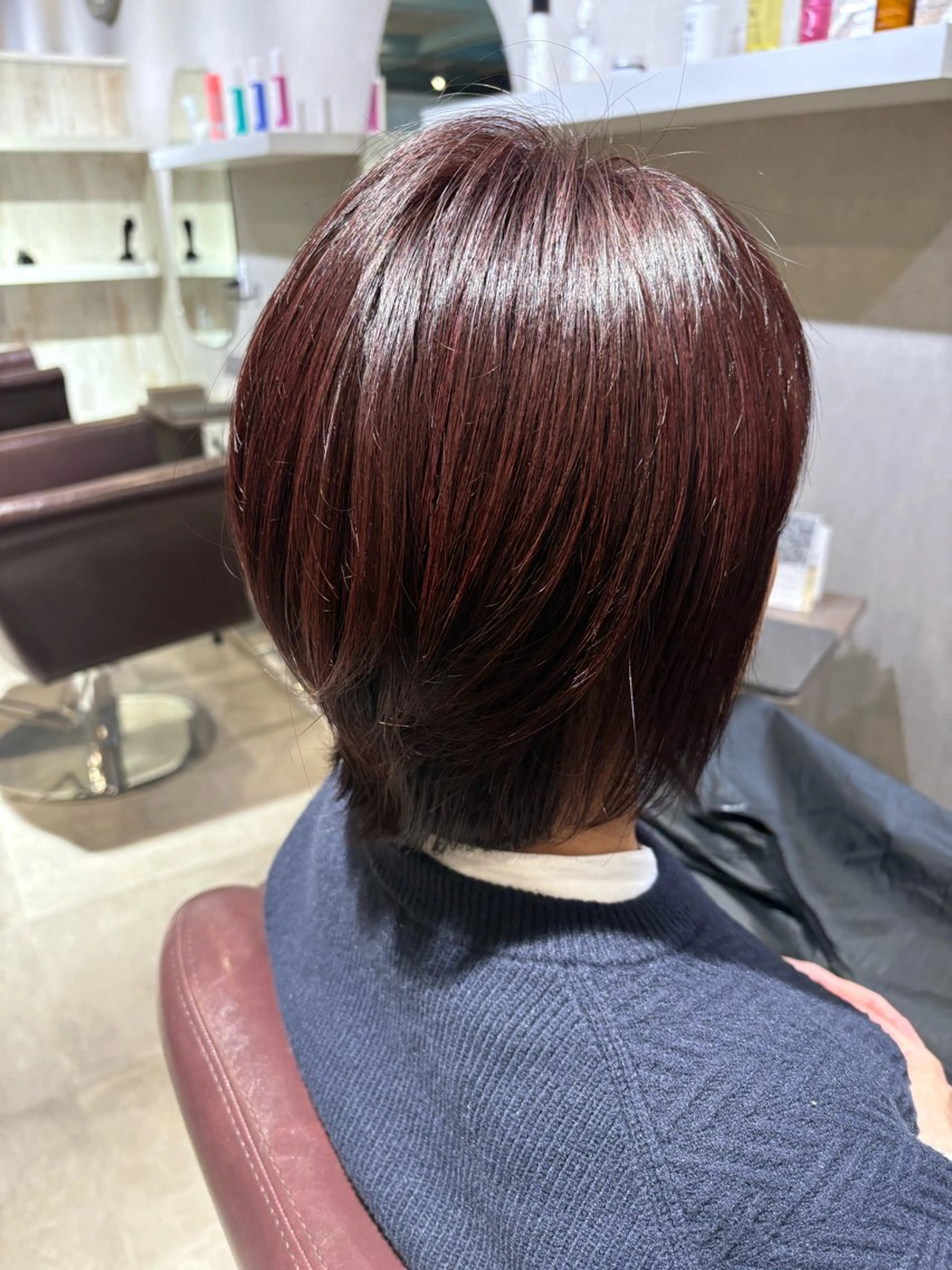 ショート カラー カシス 君塚幸奈 /Calbariのヘアスタイル