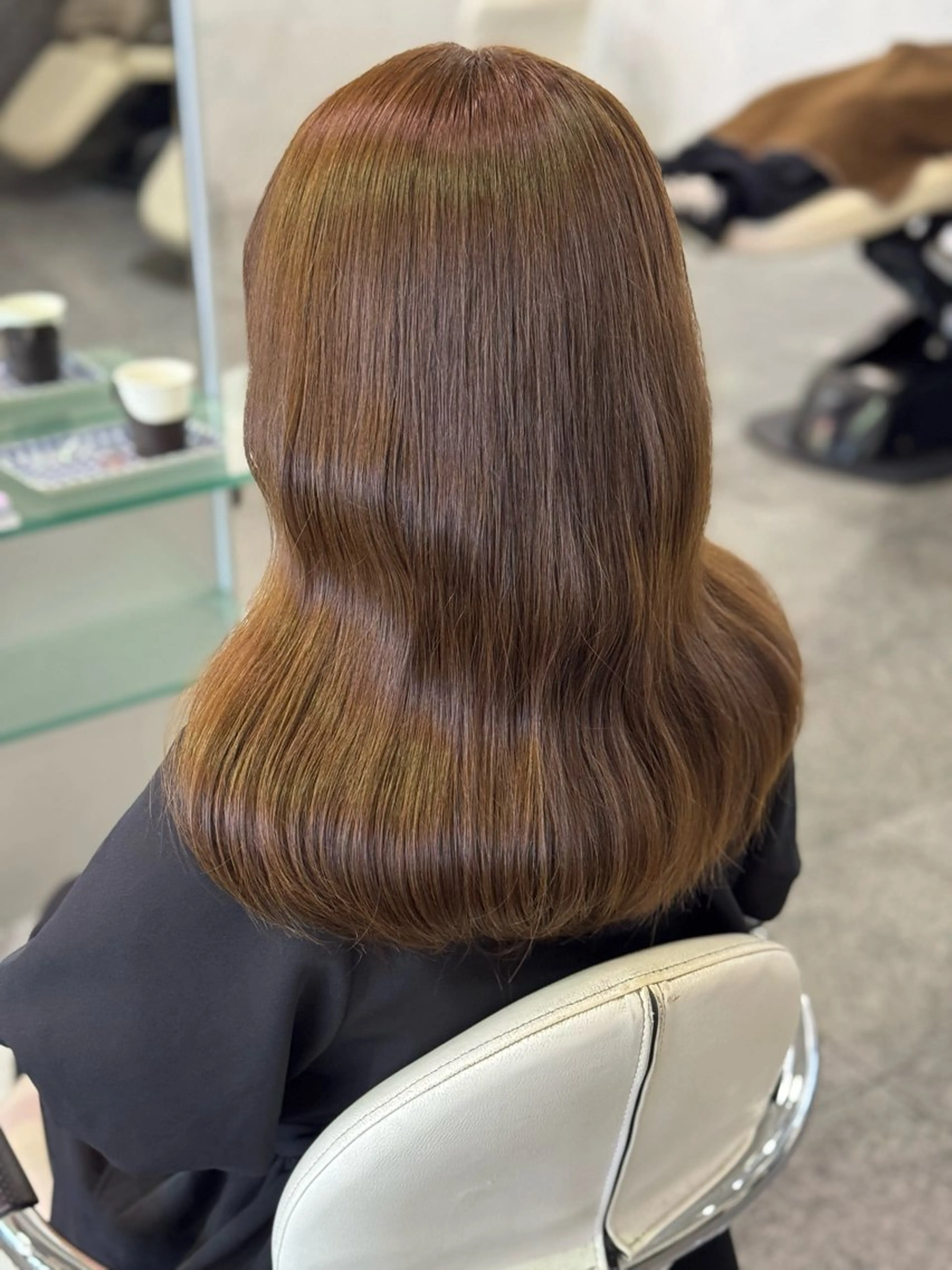 セミロング カラー ブリーチ ダブルカラー ブリーチなしカラー 🫧ヒシダアキ taboo.i🫧のヘアスタイル