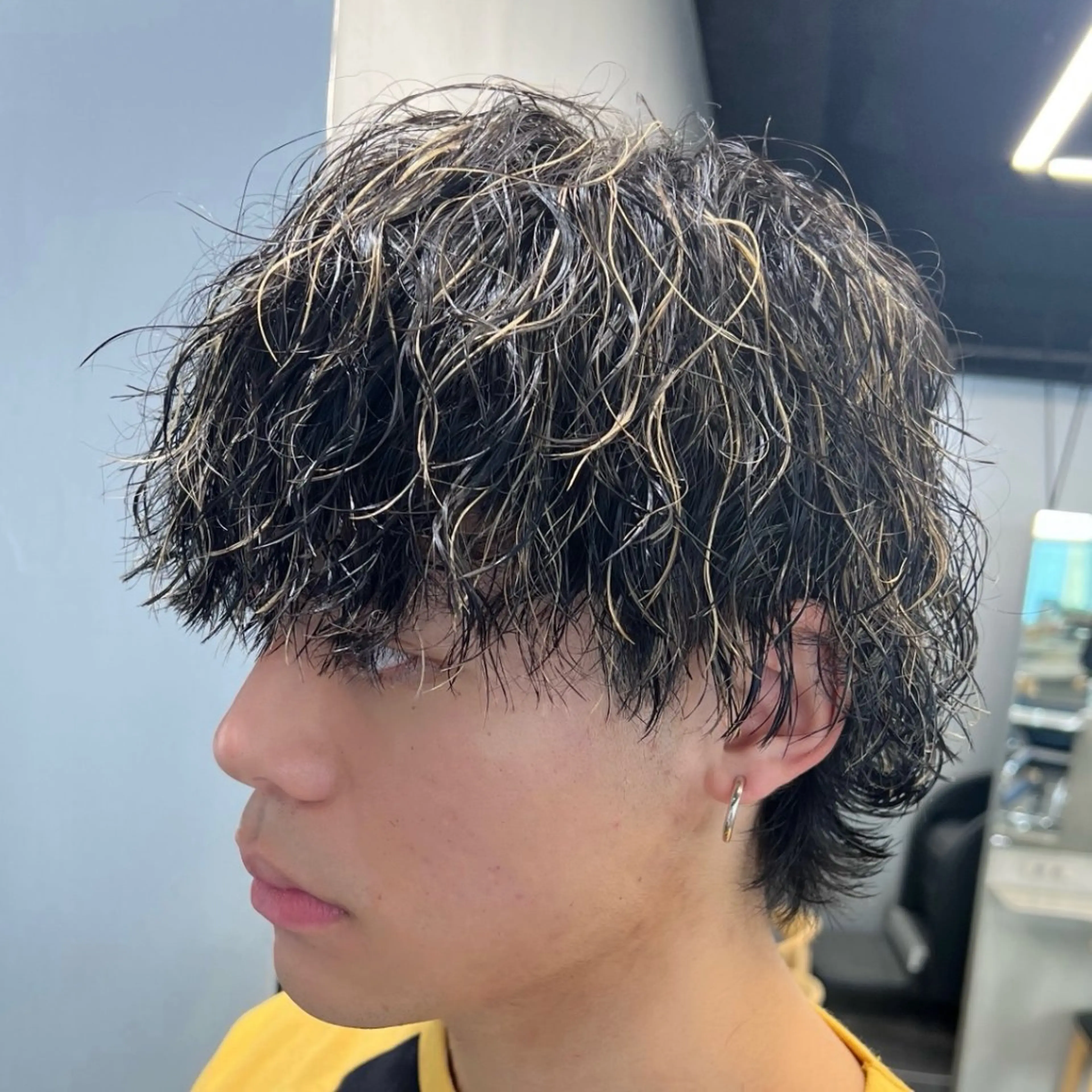 ミディアム カラー ヘアアレンジ メンズ fifth 石川 凪のヘアスタイル