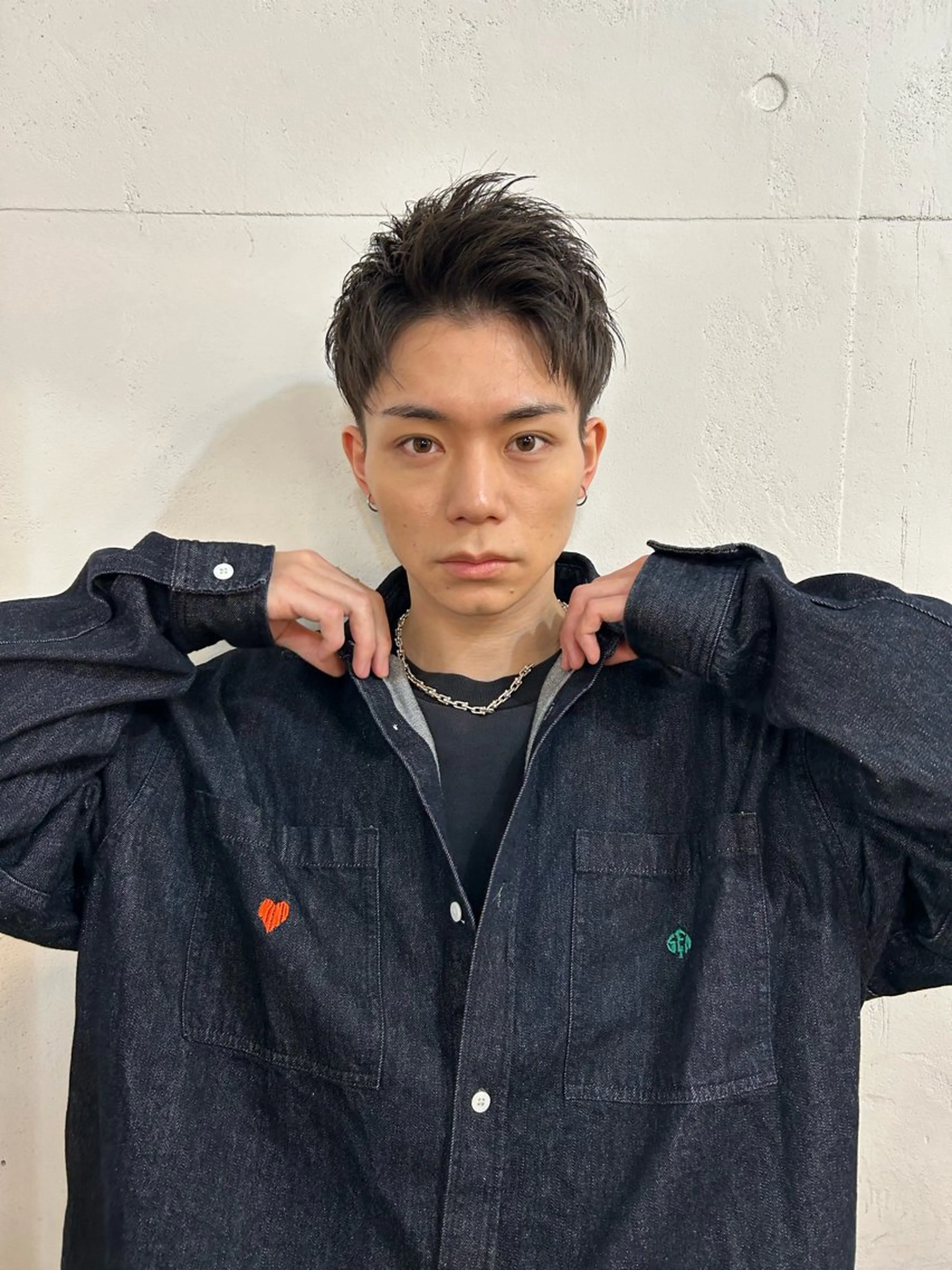 メンズ アップバング 刈り上げ カット メンズ特化美容師 水野友貴のヘアスタイル