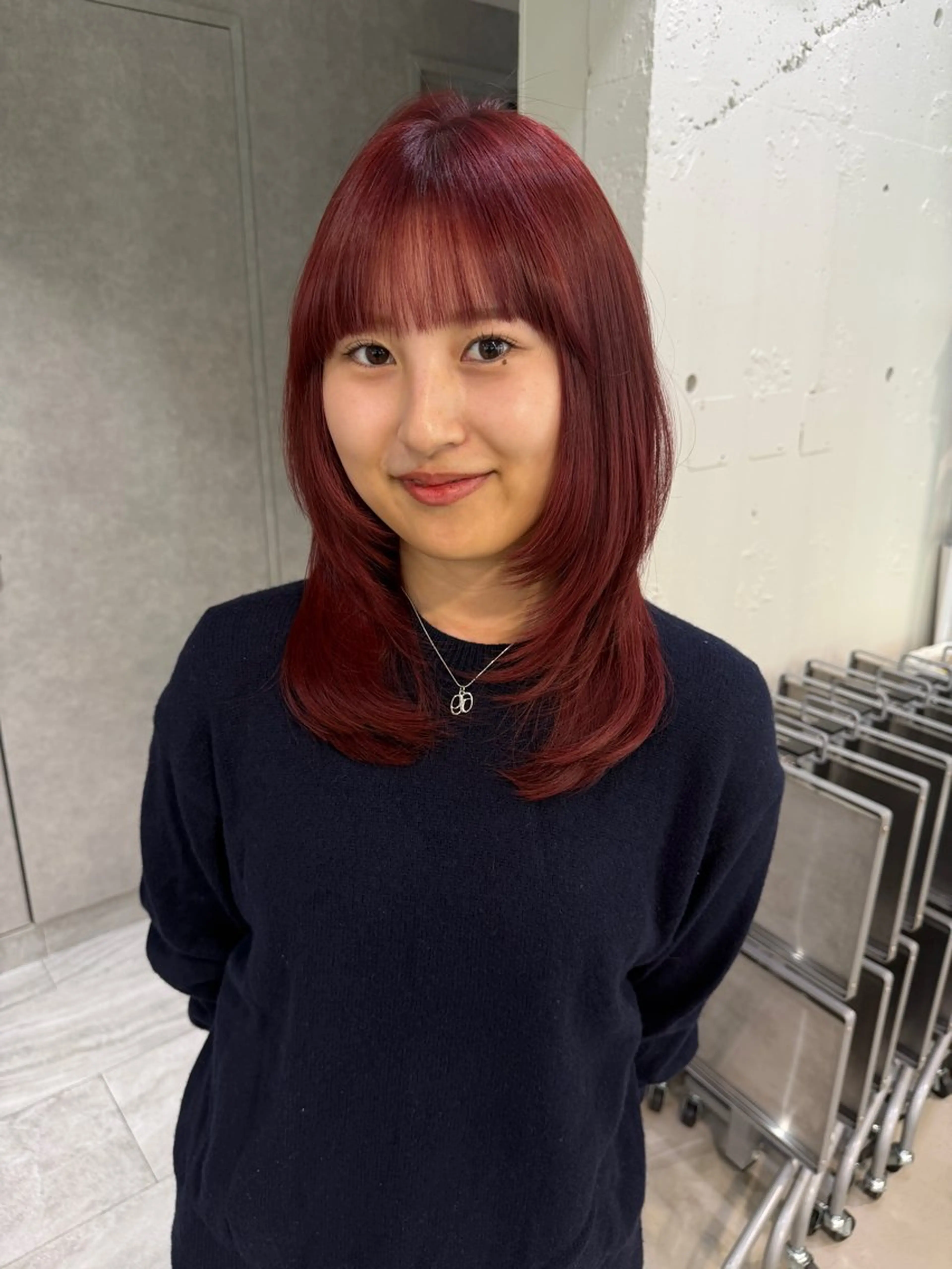 ミディアム ヘアカラー Hana ハイトーン🕯🩰のヘアスタイル