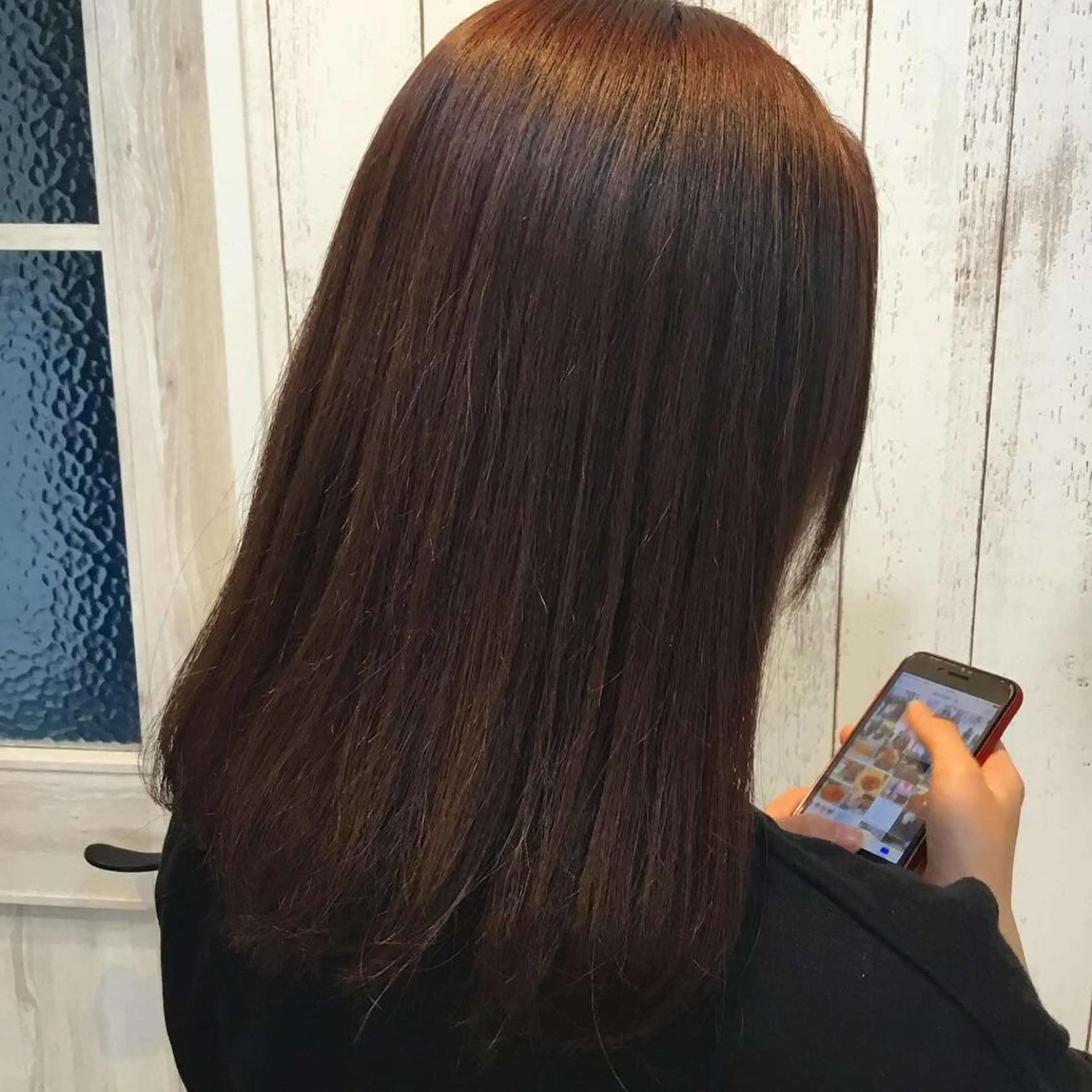 ミディアム カラー 金崎 新吾のヘアスタイル