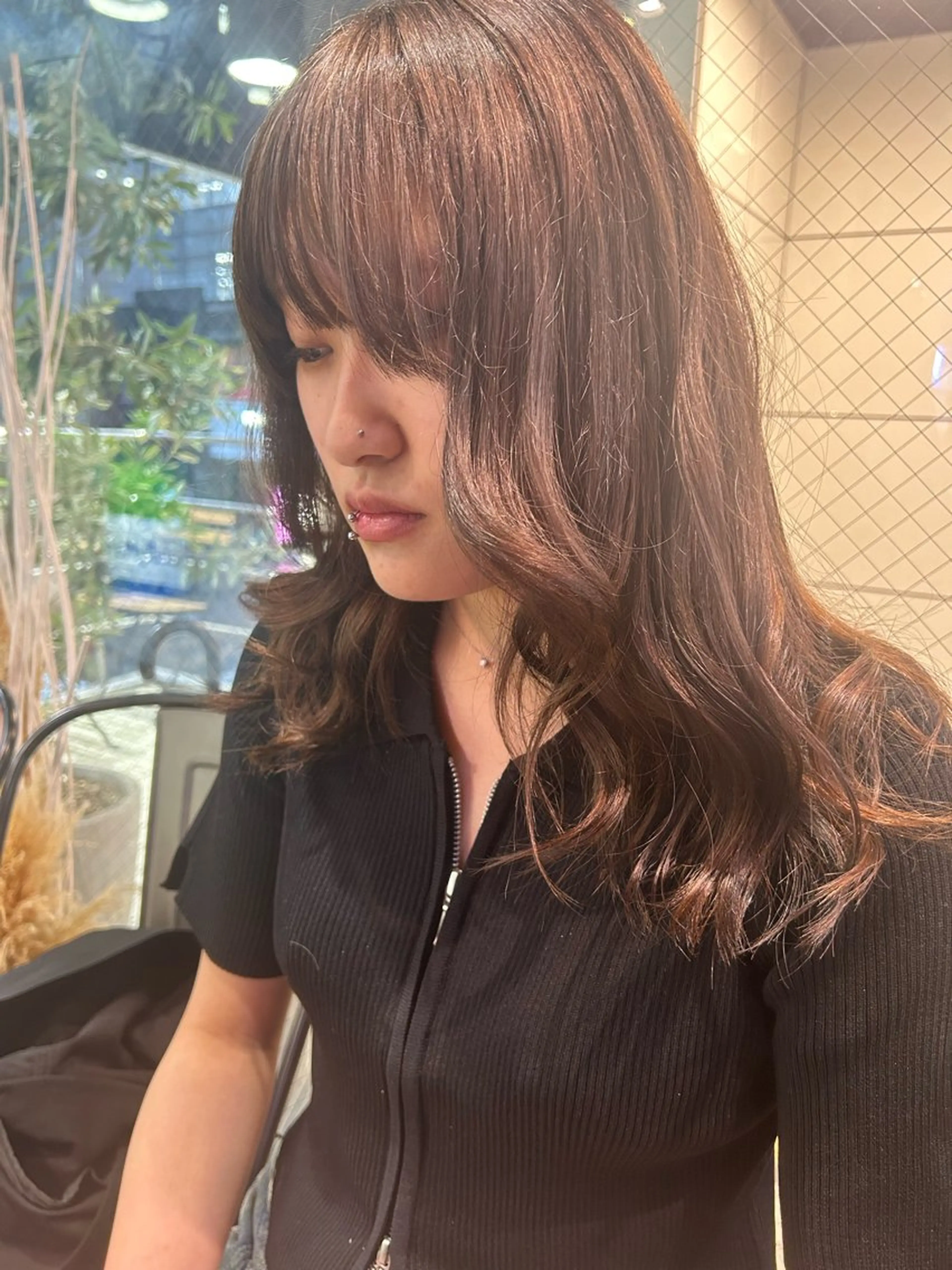 セミロング 韓国風カラー 学生 髪質改善 韓国風ヘア トリートメント メンズスタイル Hitomi🐶のヘアスタイル