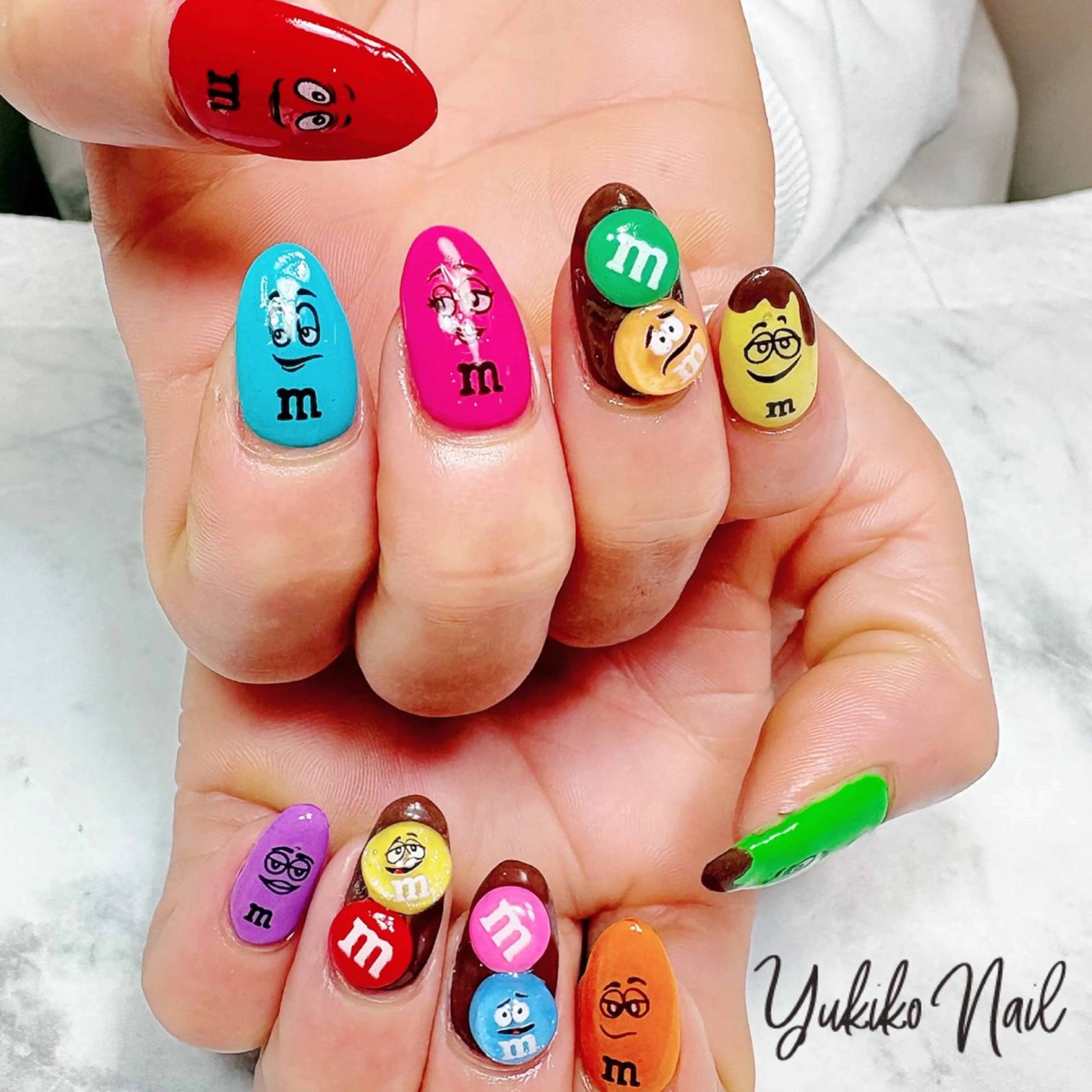 ネイル 持ち込み バレンタイン ハンドネイル ユキコ ネイルのネイルデザイン