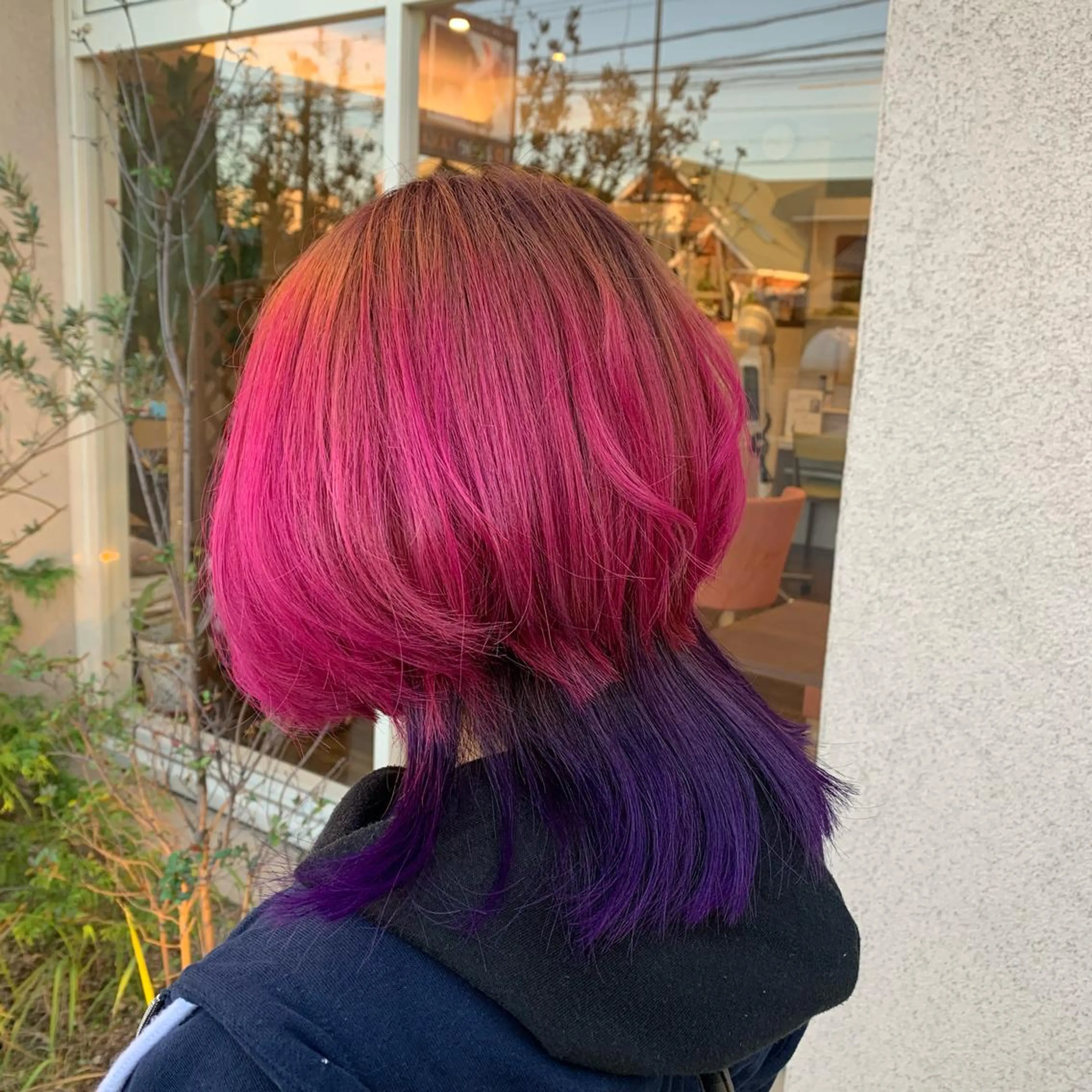 ミディアム カラー SOUPLE 土谷優乃のヘアスタイル