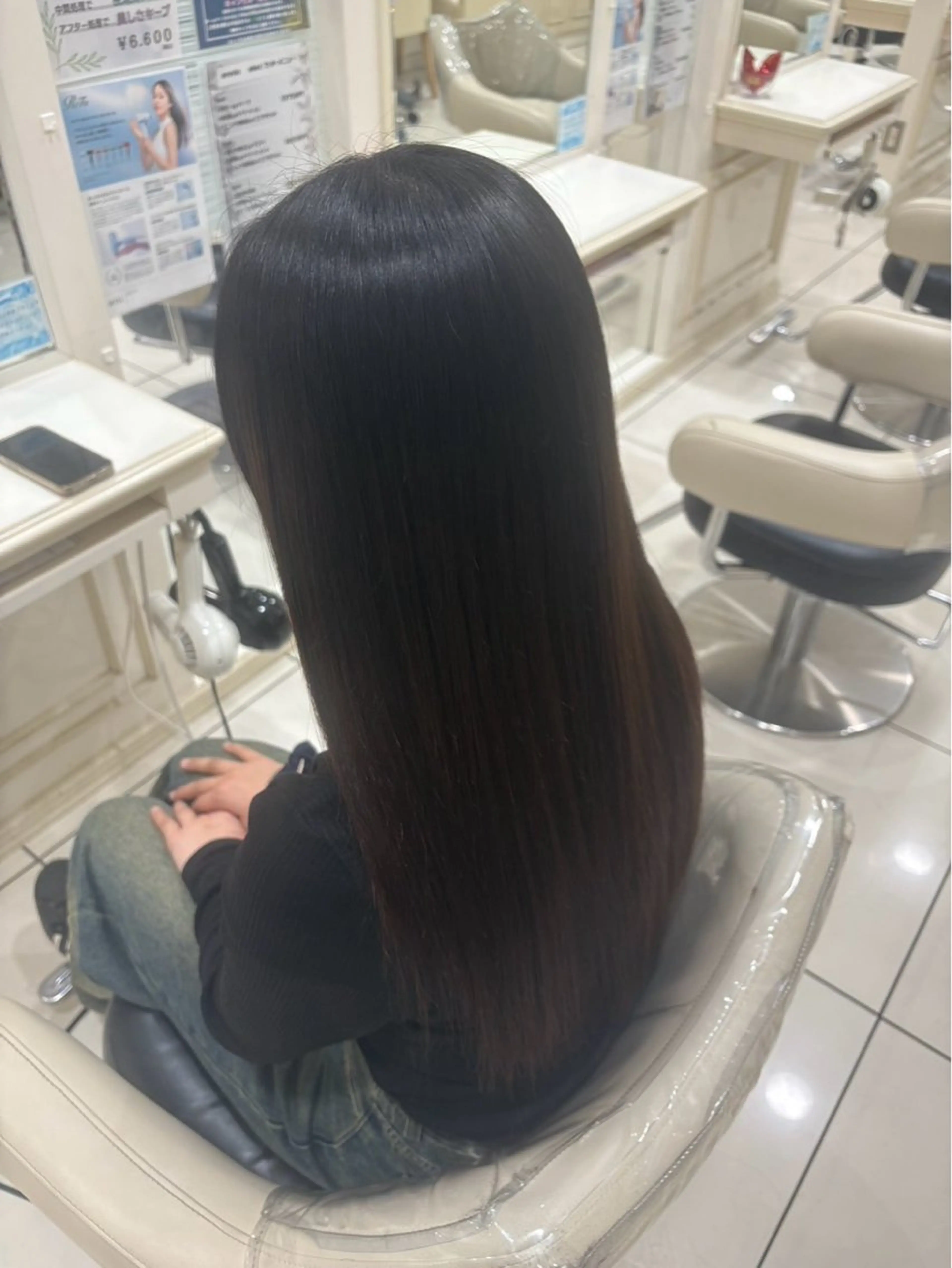 ロング 縮毛矯正 👼🏻透明感カラー 〻takuya💫のヘアスタイル