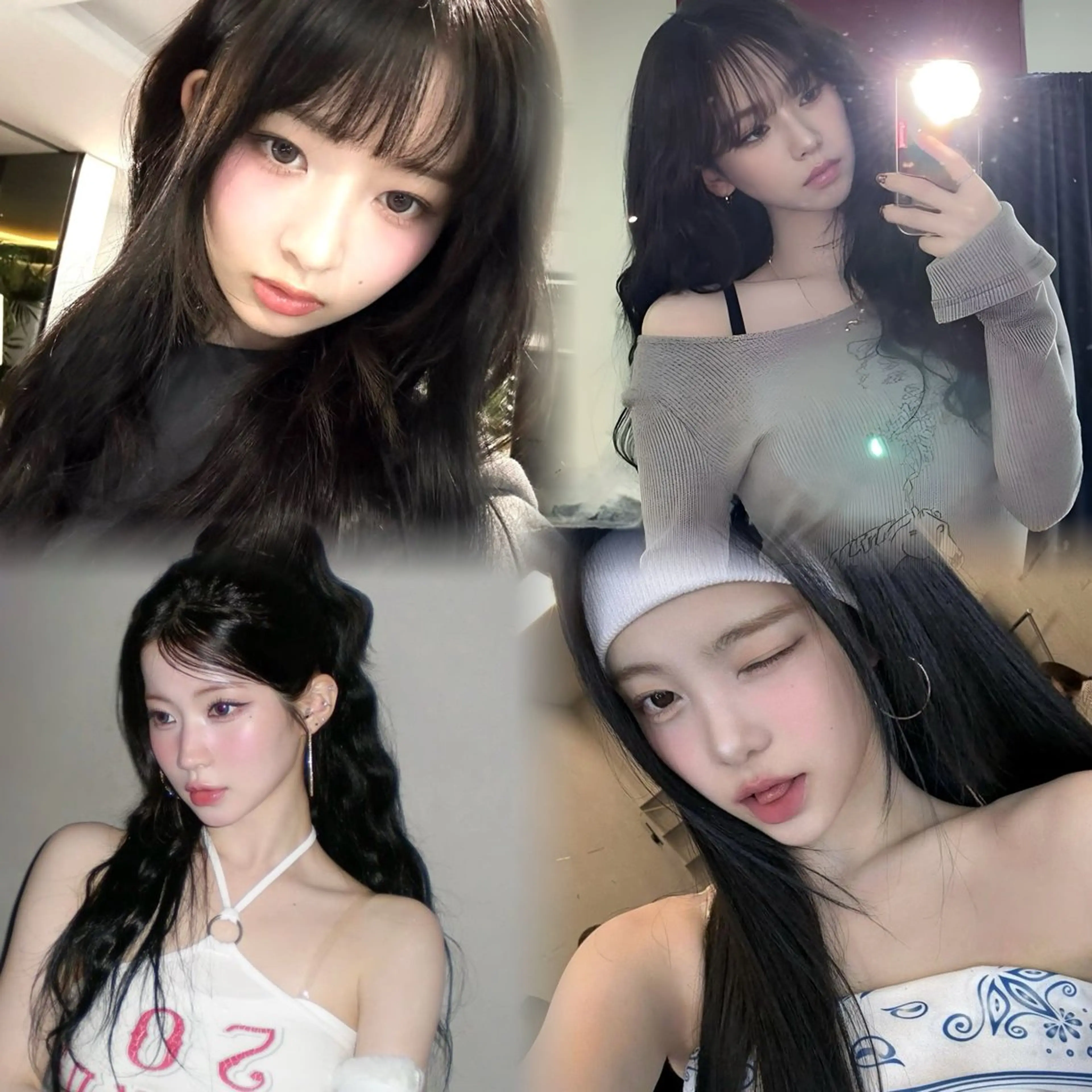 【艶のある暗髪✊🏻🩷】韓ドル風Color🎀の写真