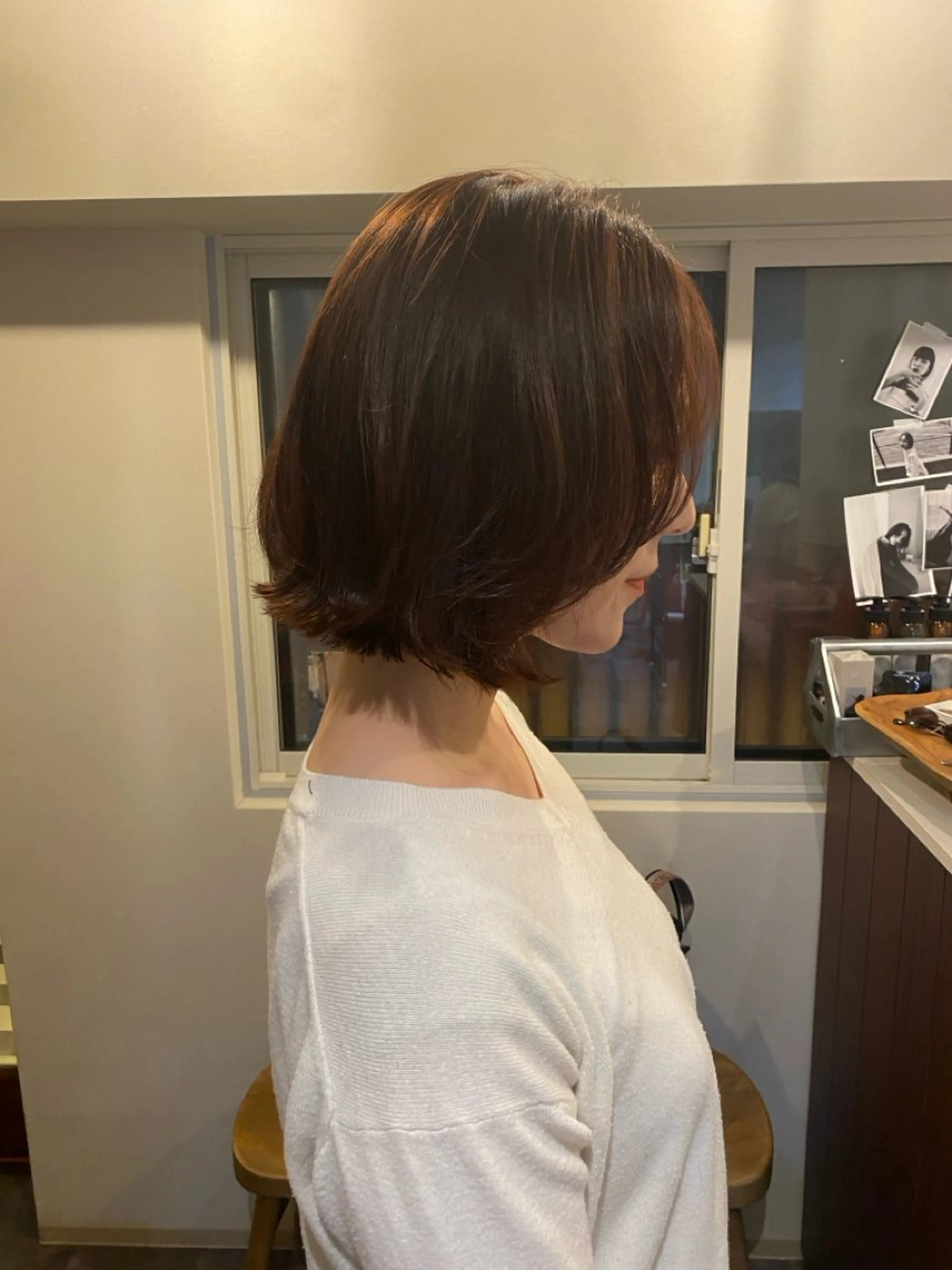 ショート カット ヘアカラー トリートメント みやけ ひなのヘアスタイル