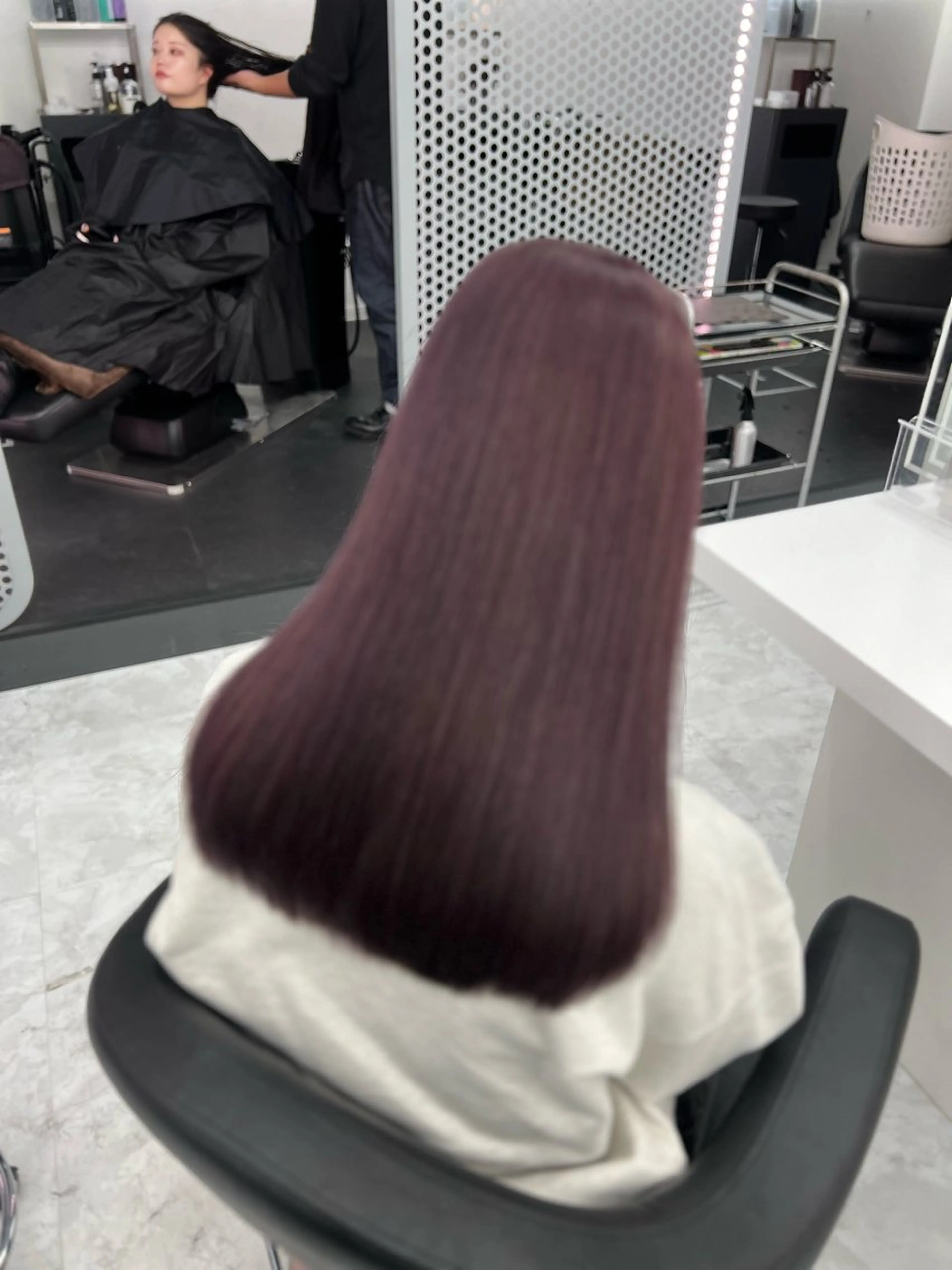 セミロング カラー 💖似合わせカラー レイヤー💖ブリーチのヘアスタイル