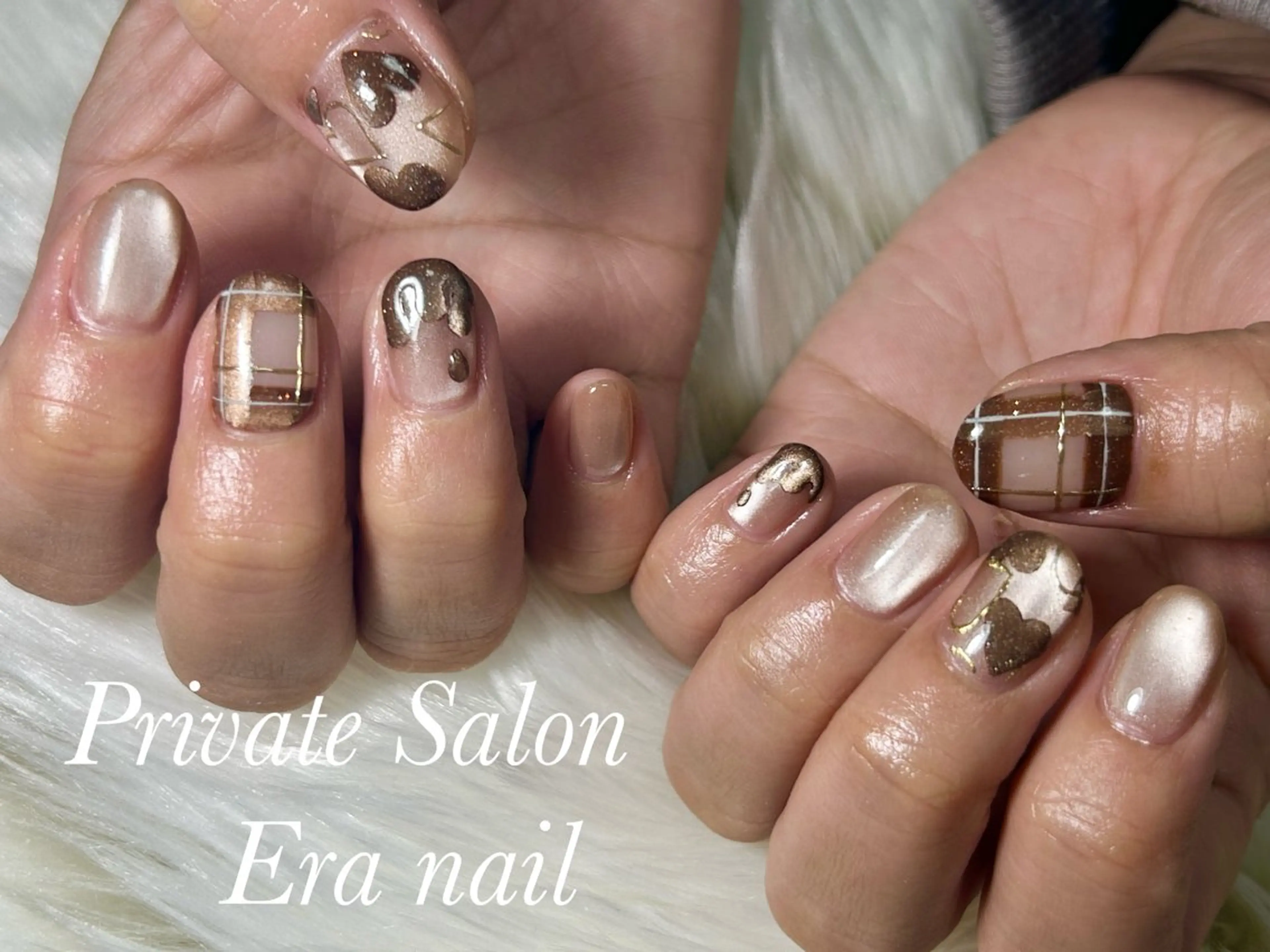 ネイル バレンタイン ハンドネイル Era nailのネイルデザイン