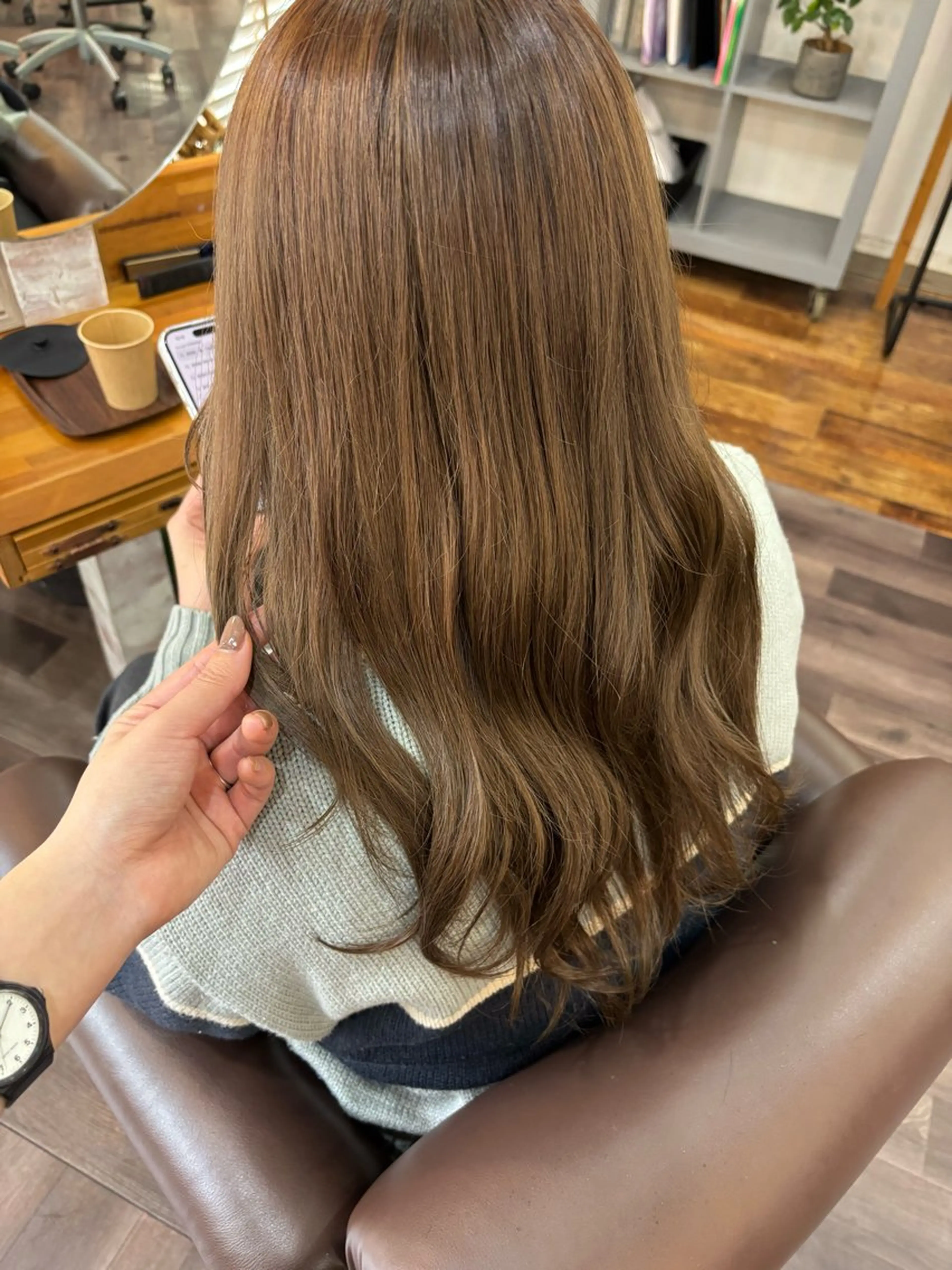 ロング カラー レイヤーカット ヘアカラー miku ヘアセット/着付けのヘアスタイル