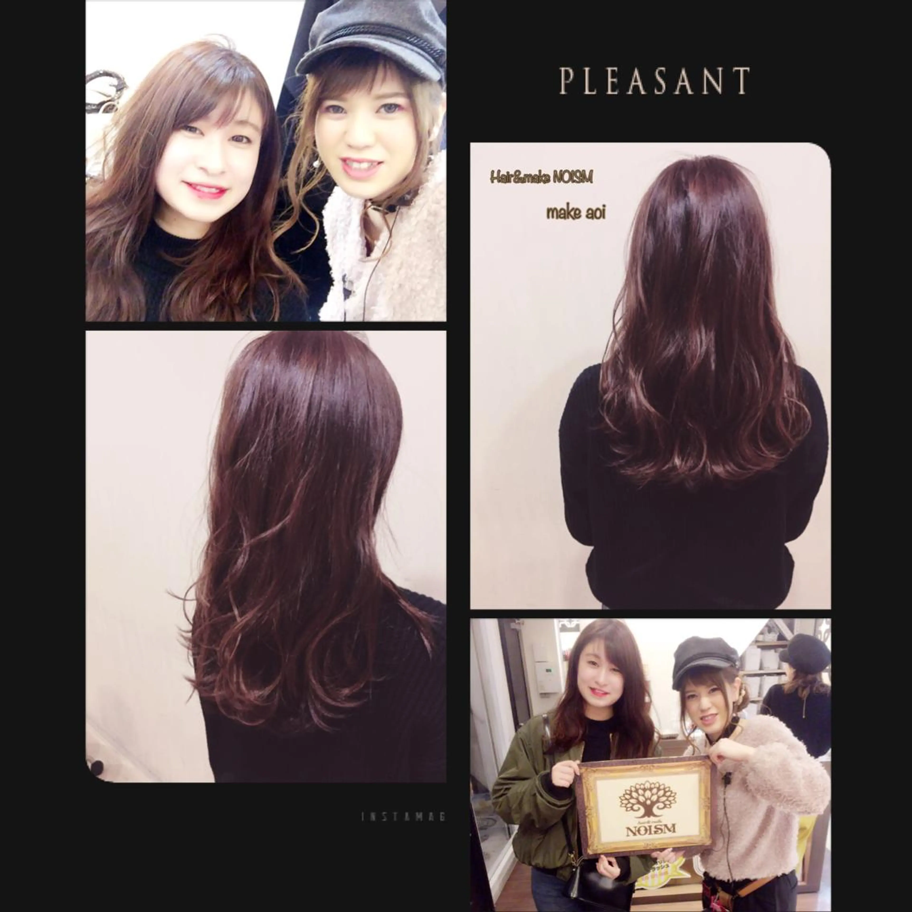 カラー ハイライトカラー ピンクカラー 西藤 葵のマツエク・マツパデザイン