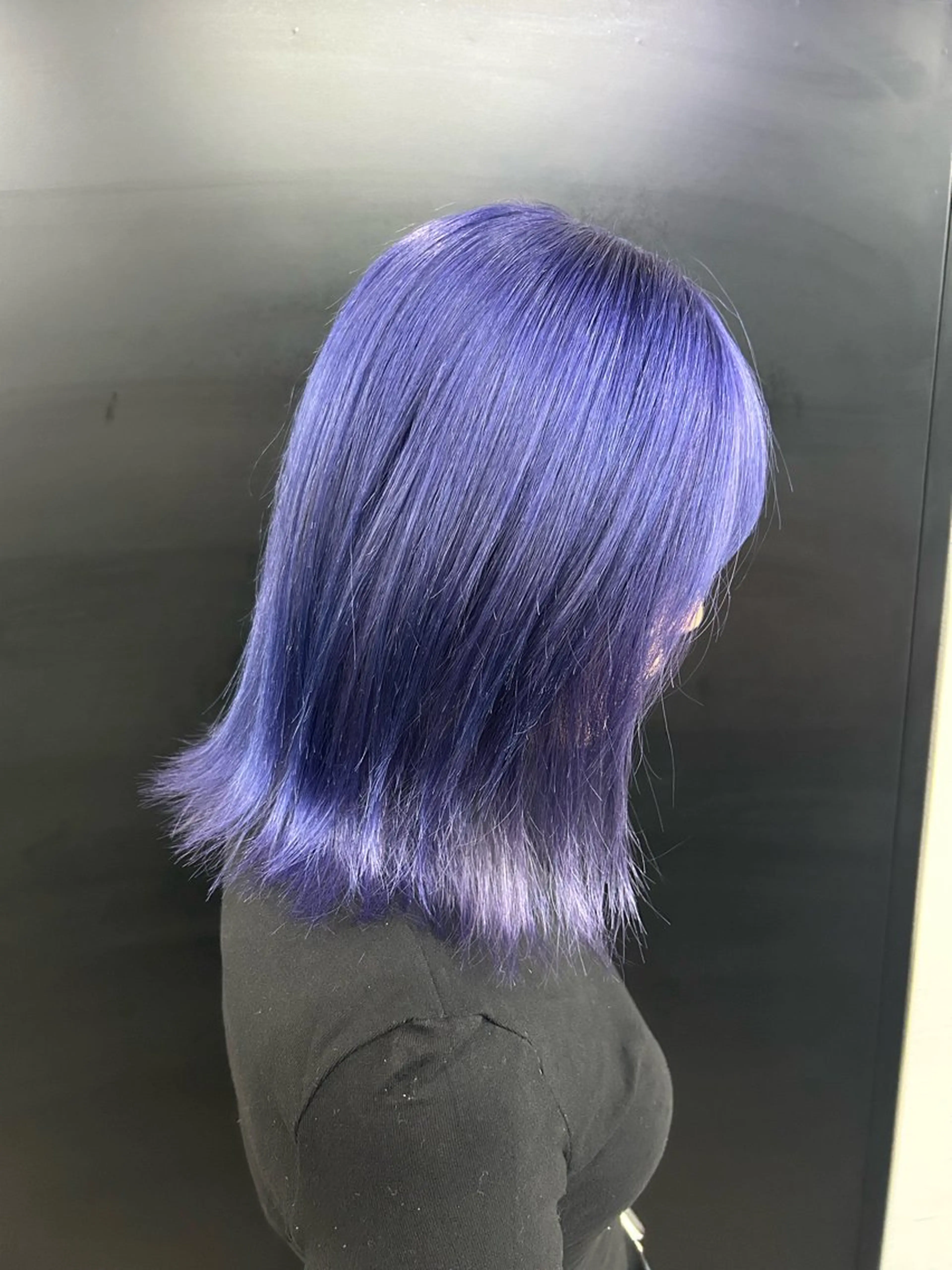 ミディアム カラー ブリーチ パープルカラー ヘアカラー null 《 栞 》のヘアスタイル