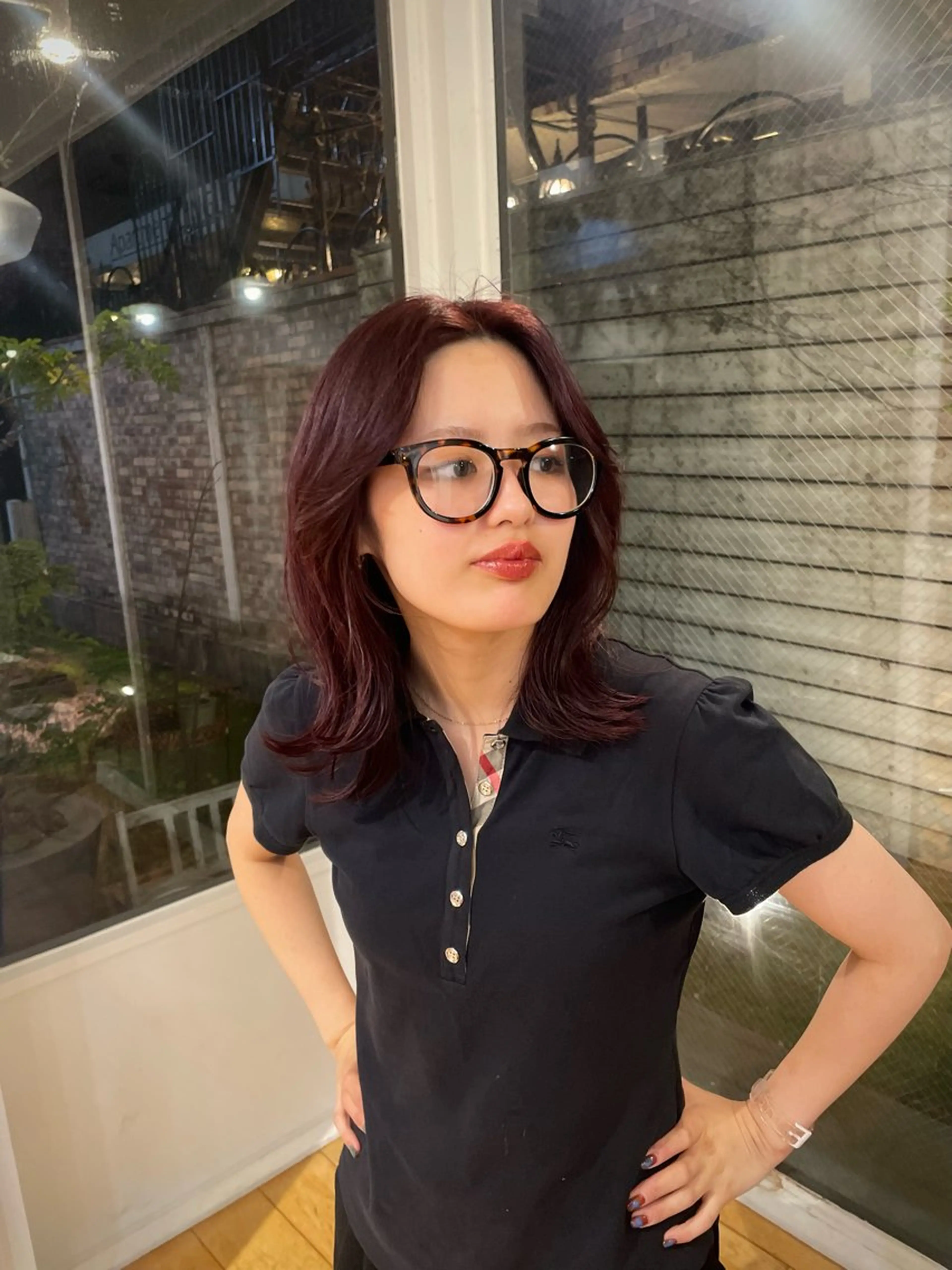 カラー 暖色カラー/レイヤー 唯菜 ﾕｲﾅのヘアスタイル