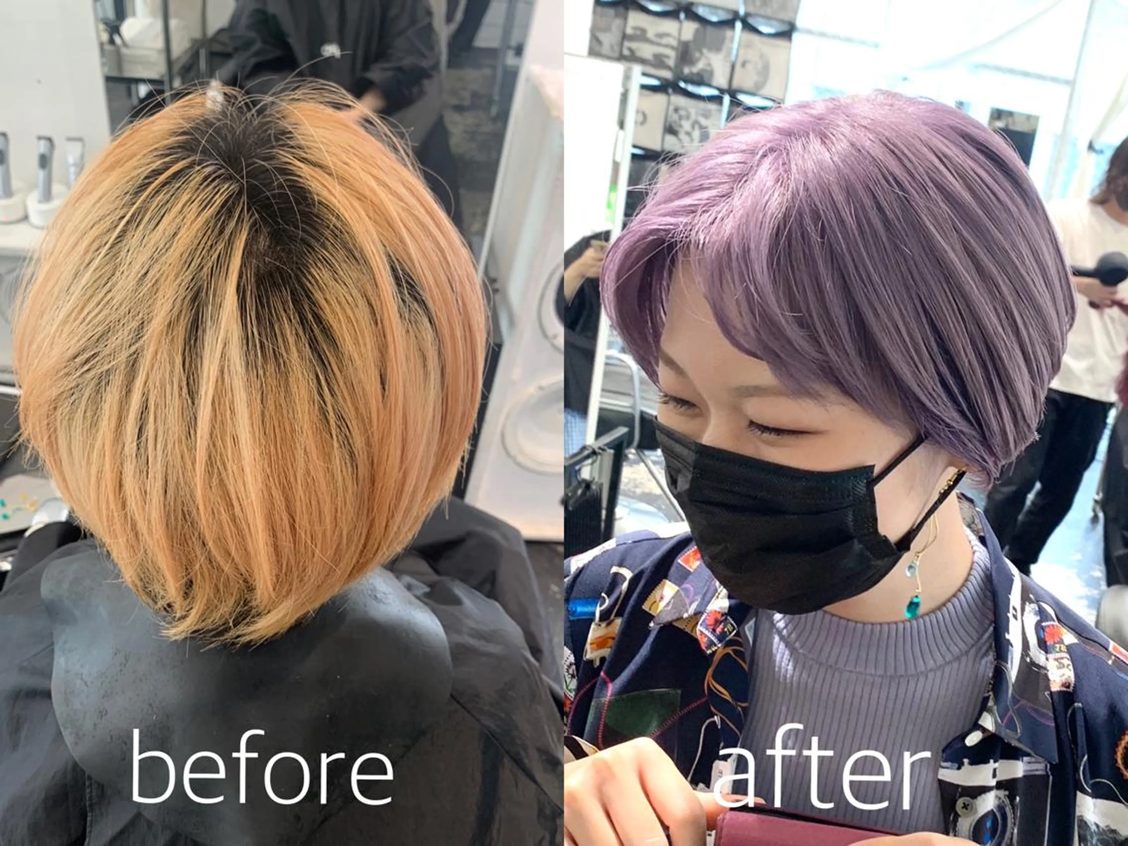 ショート カラー ヘアアレンジ HARU//原宿🤍 リピート率NO.1のヘアスタイル