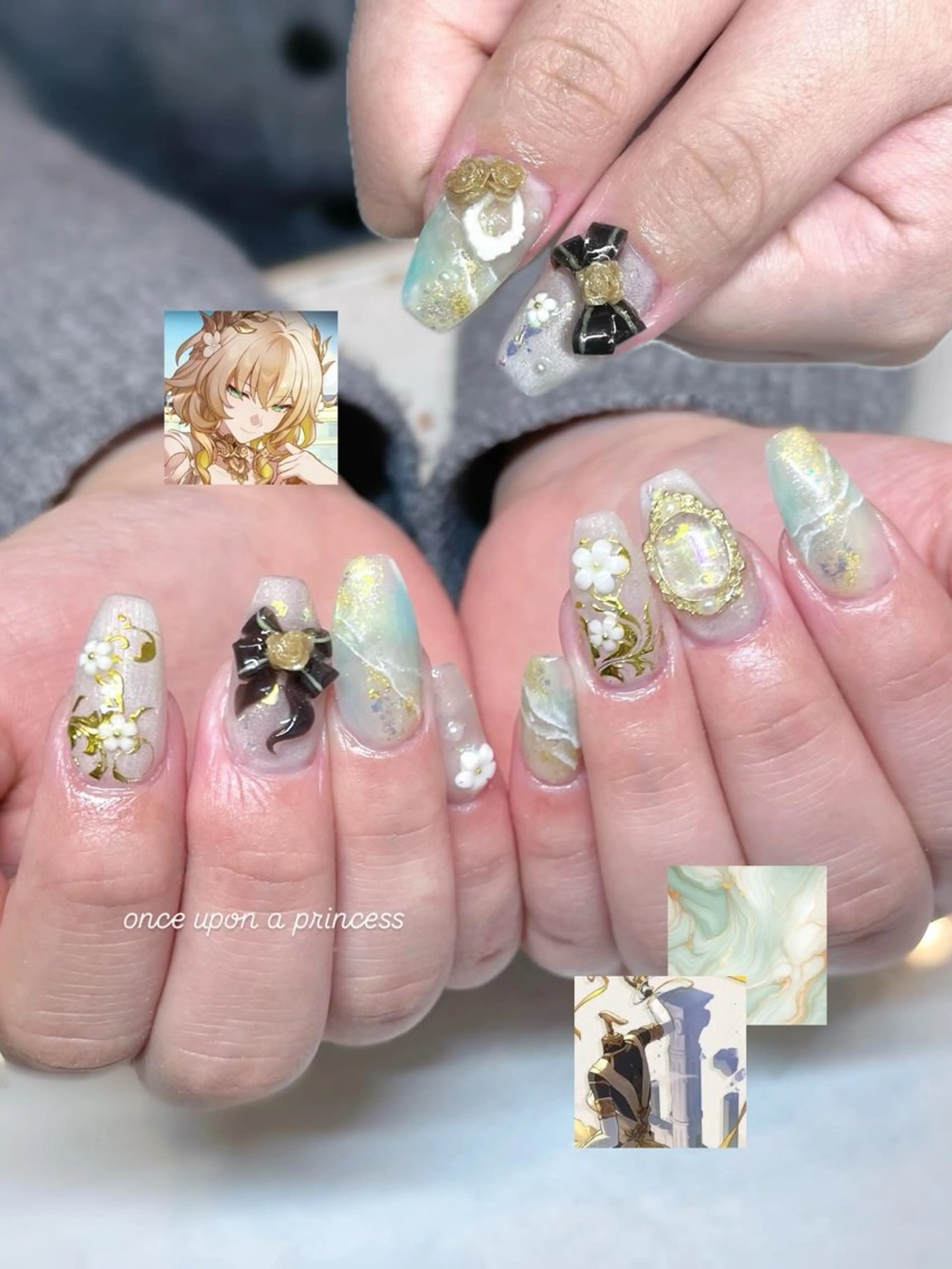 ネイル ハンドネイル Once upon a princessのネイルデザイン