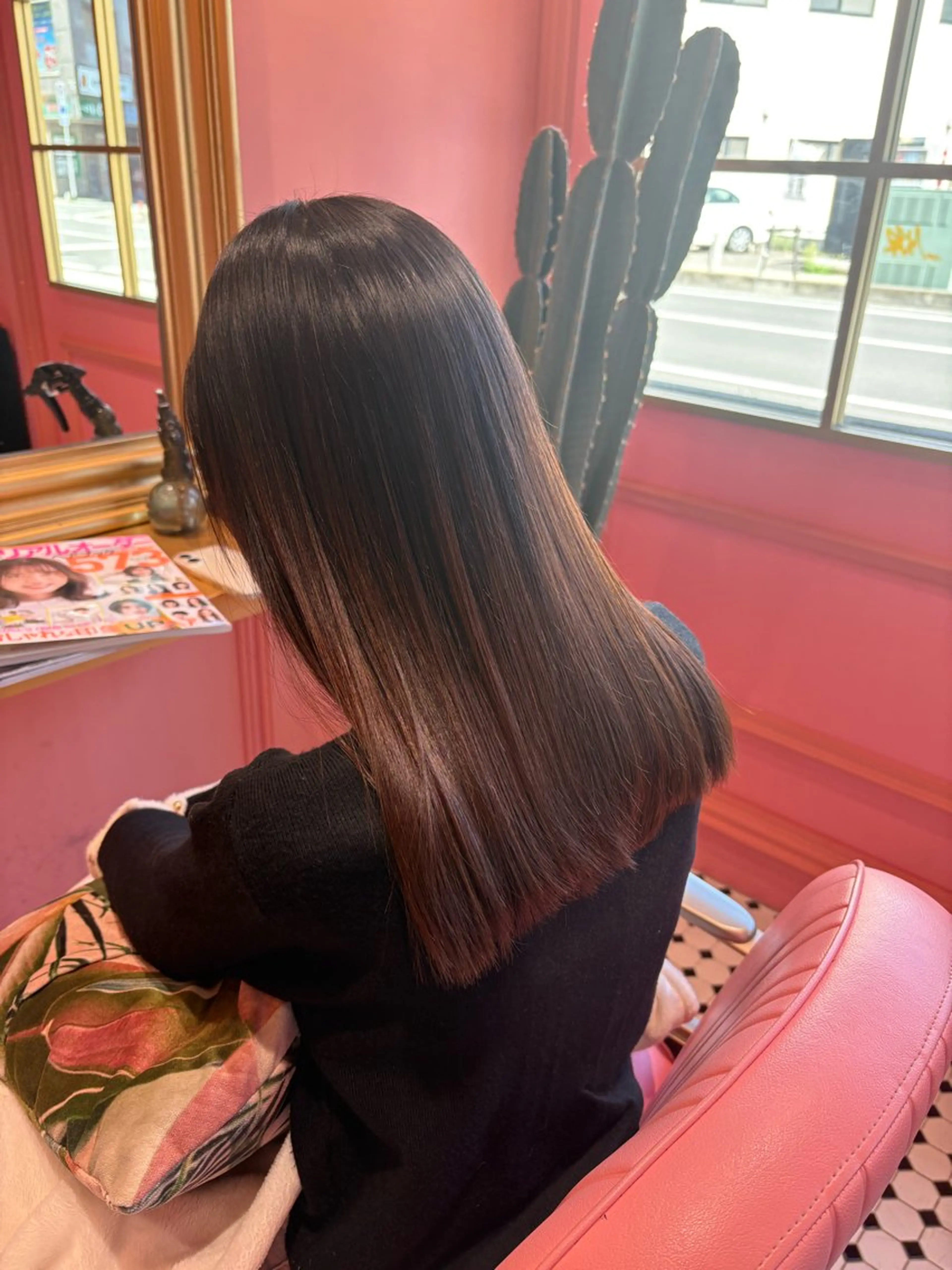 セミロング 川越/organic 根本アユミのヘアスタイル