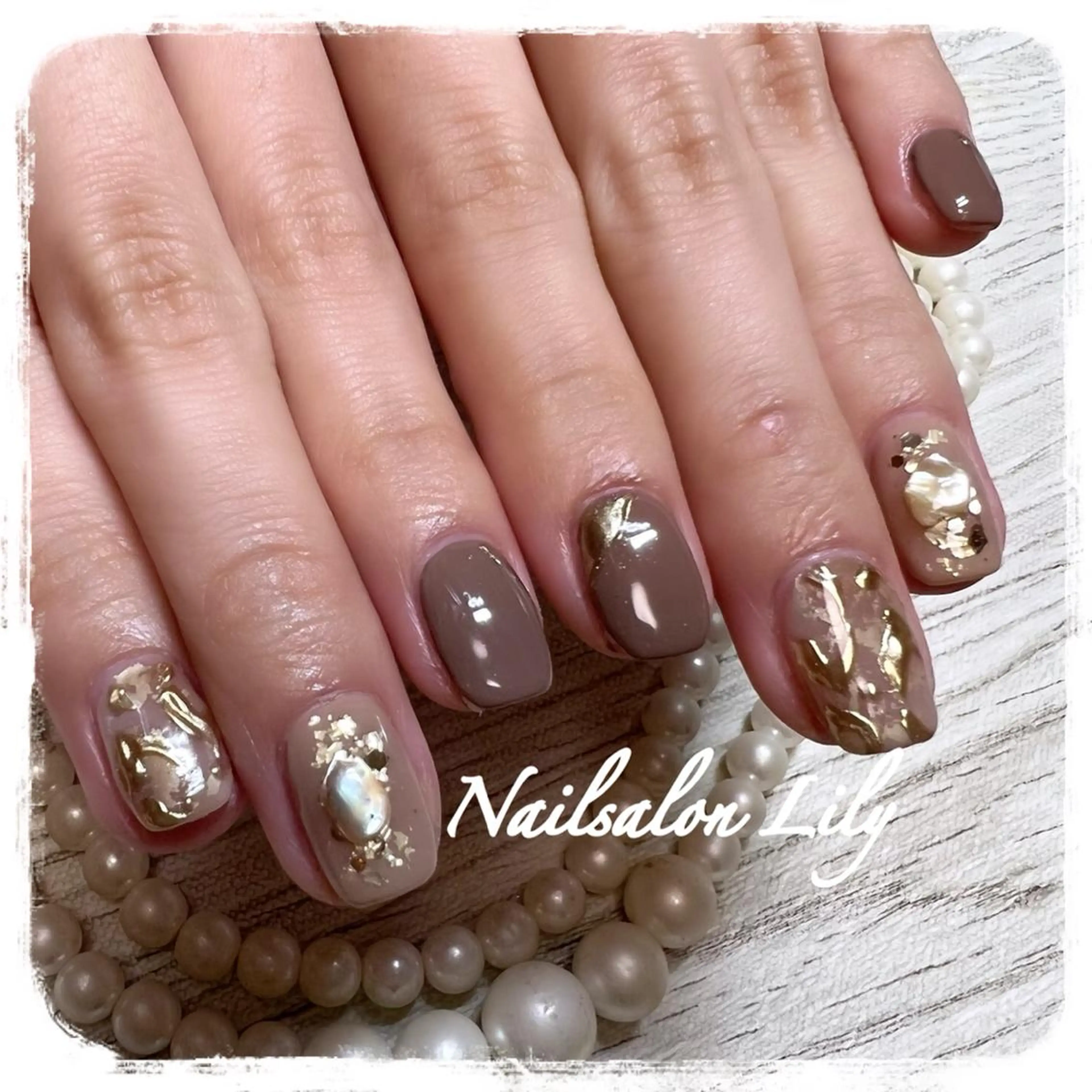 ネイル ハンドネイル Lily*nail 🌻Mii🌻のネイルデザイン