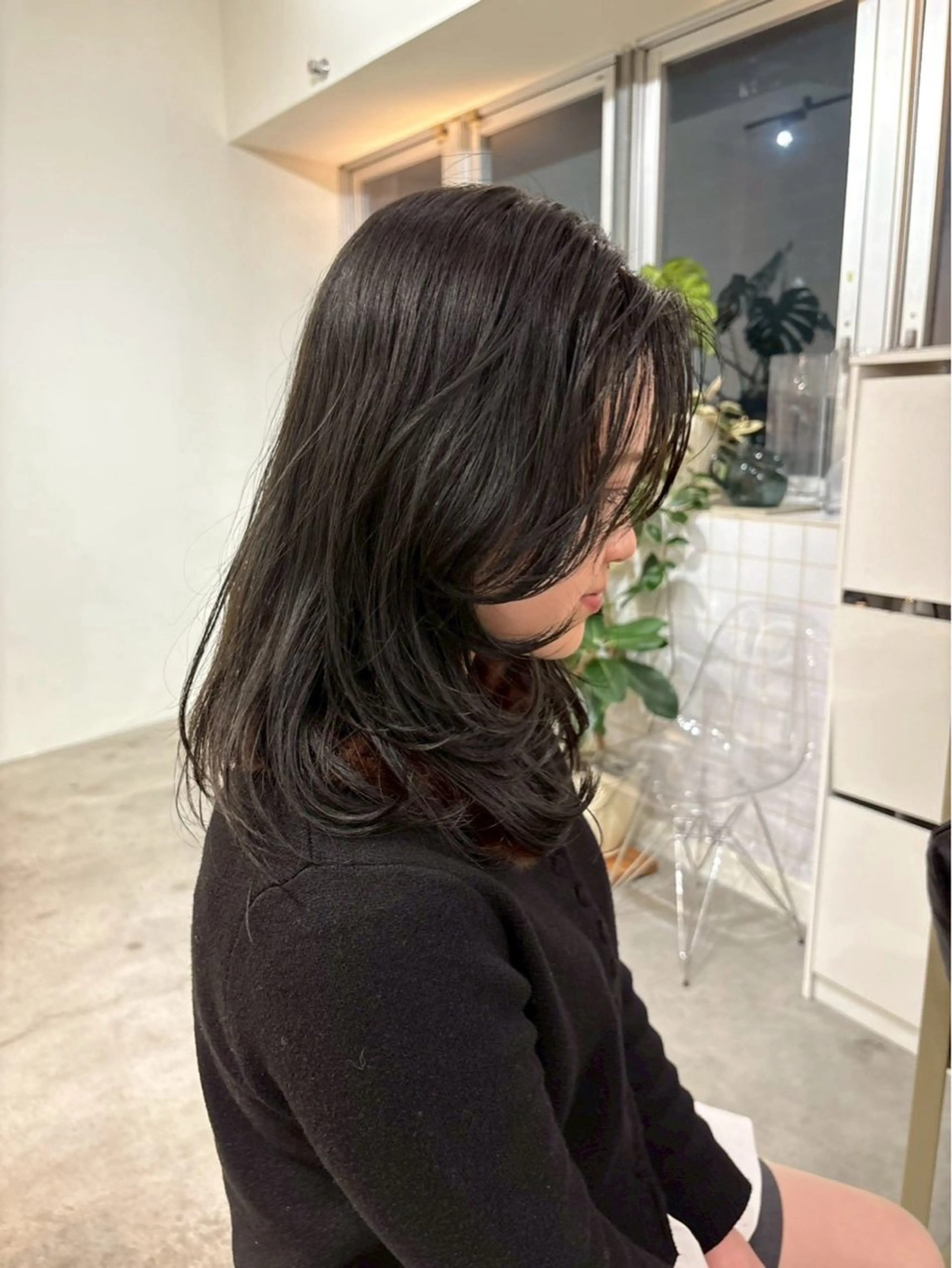 ミディアム ヘアカラー 梅田/透明感カラー /ひかるのヘアスタイル