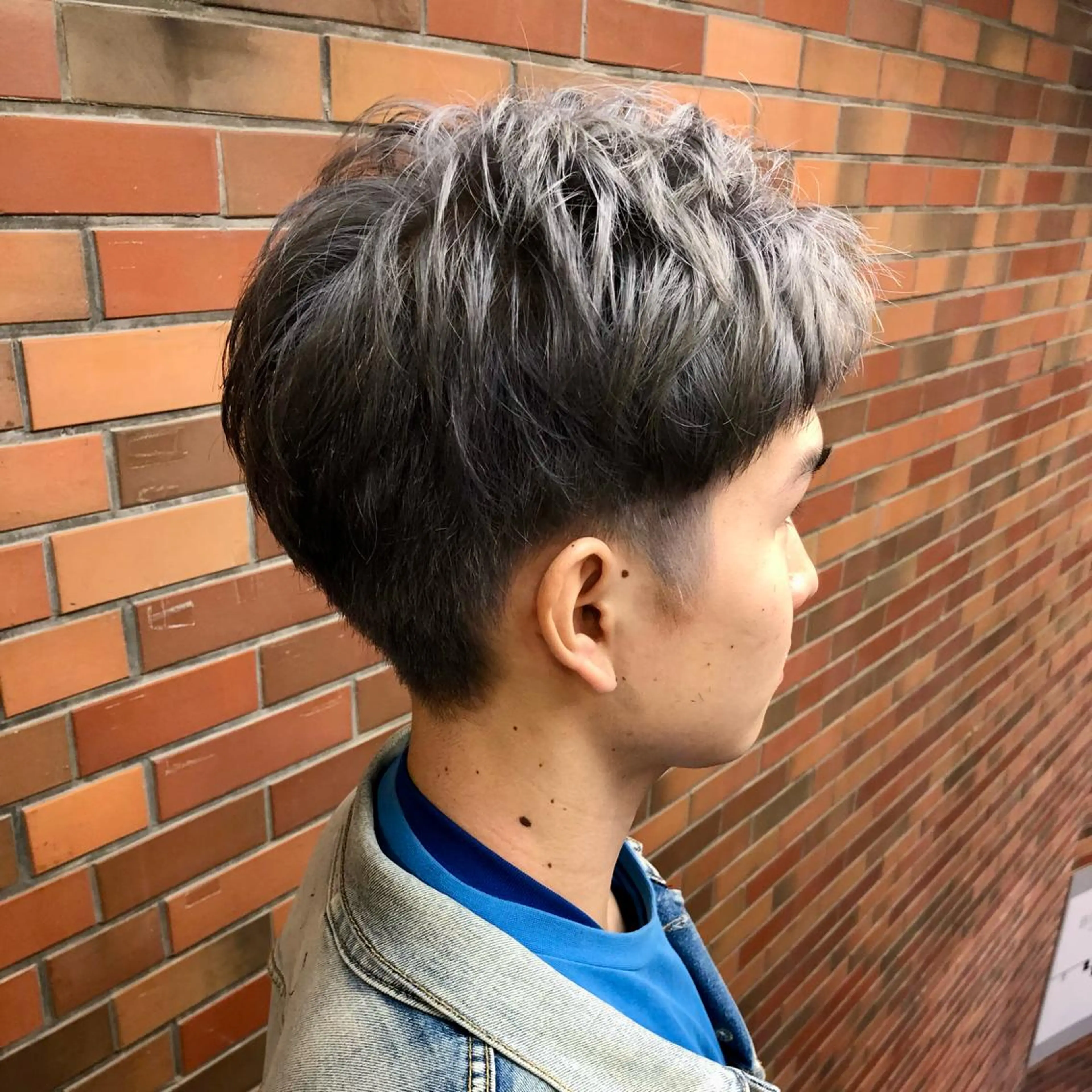 ショート カラー メンズ グレージュ カット ヘアカラー ⭐️TOSHIKI メンズパーマオタク⭐のヘアスタイル