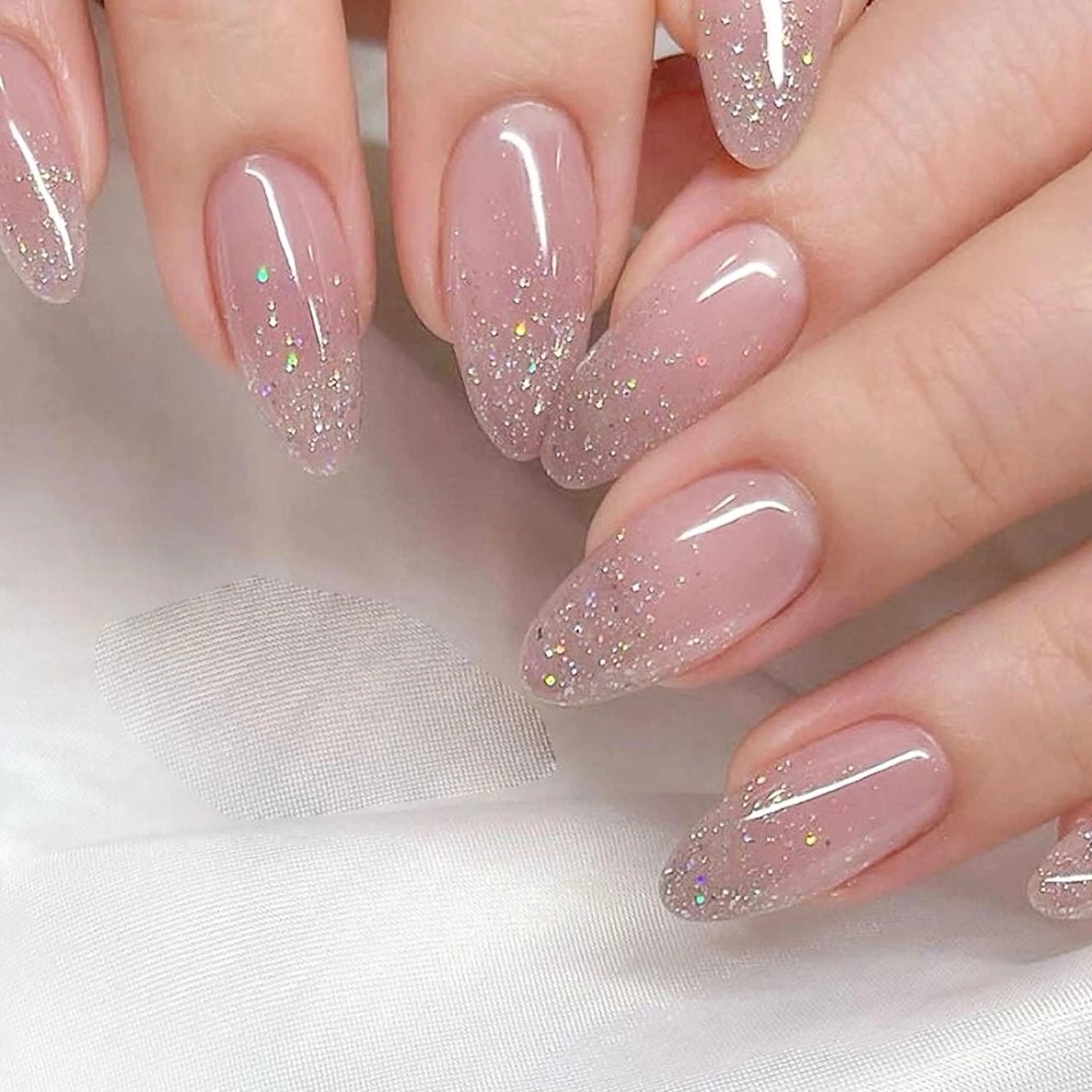 新規オフ込み(フィルイン)💫平日限定！【ラメグラデーション(ベースクリア)】💫¥6270→¥4,980の写真