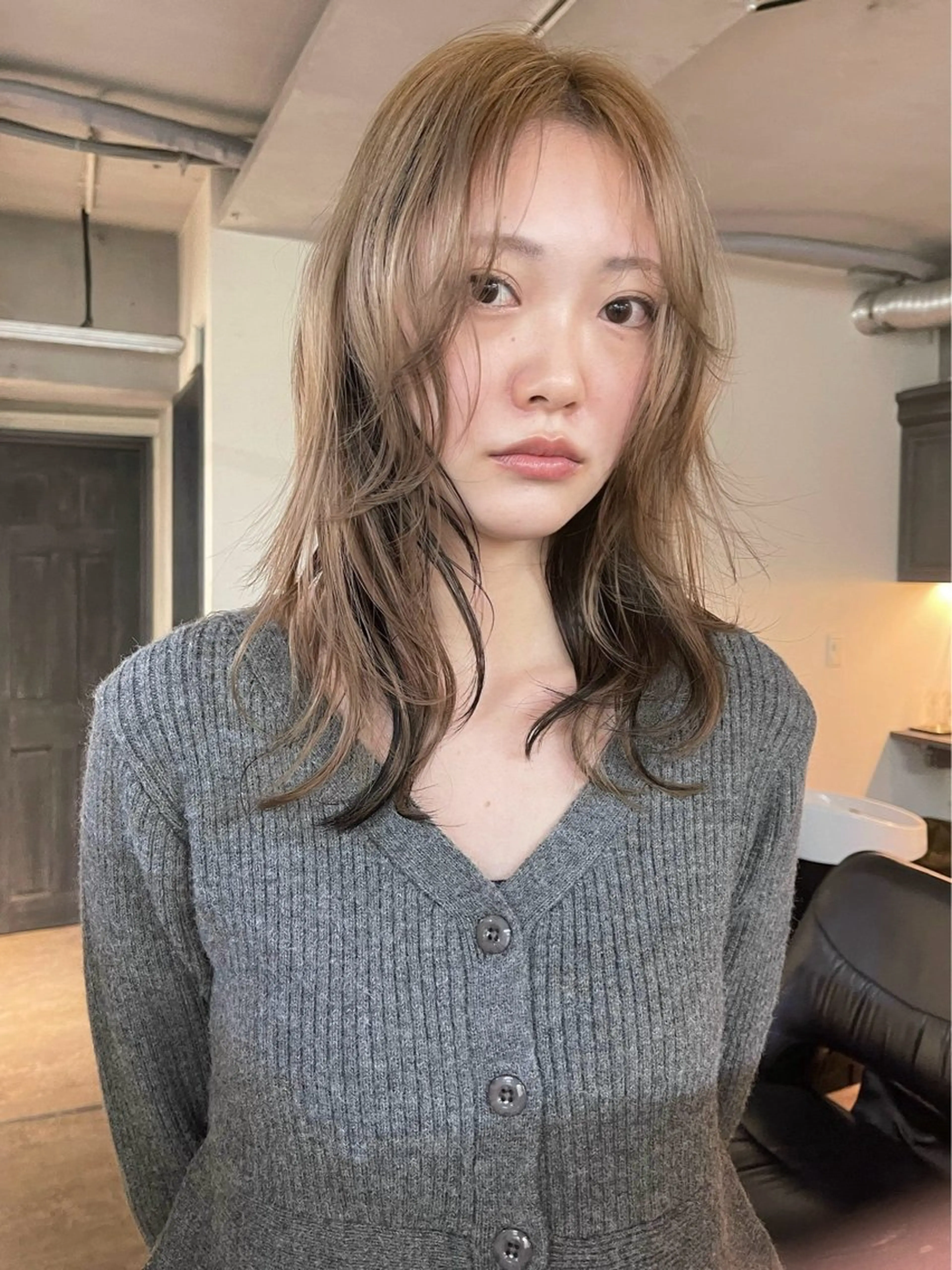 🎧【オススメ】🎧カット+ケアブリーチ+カラー+2step tr/ブリーチ/ハイトーン/ケアブリーチの写真