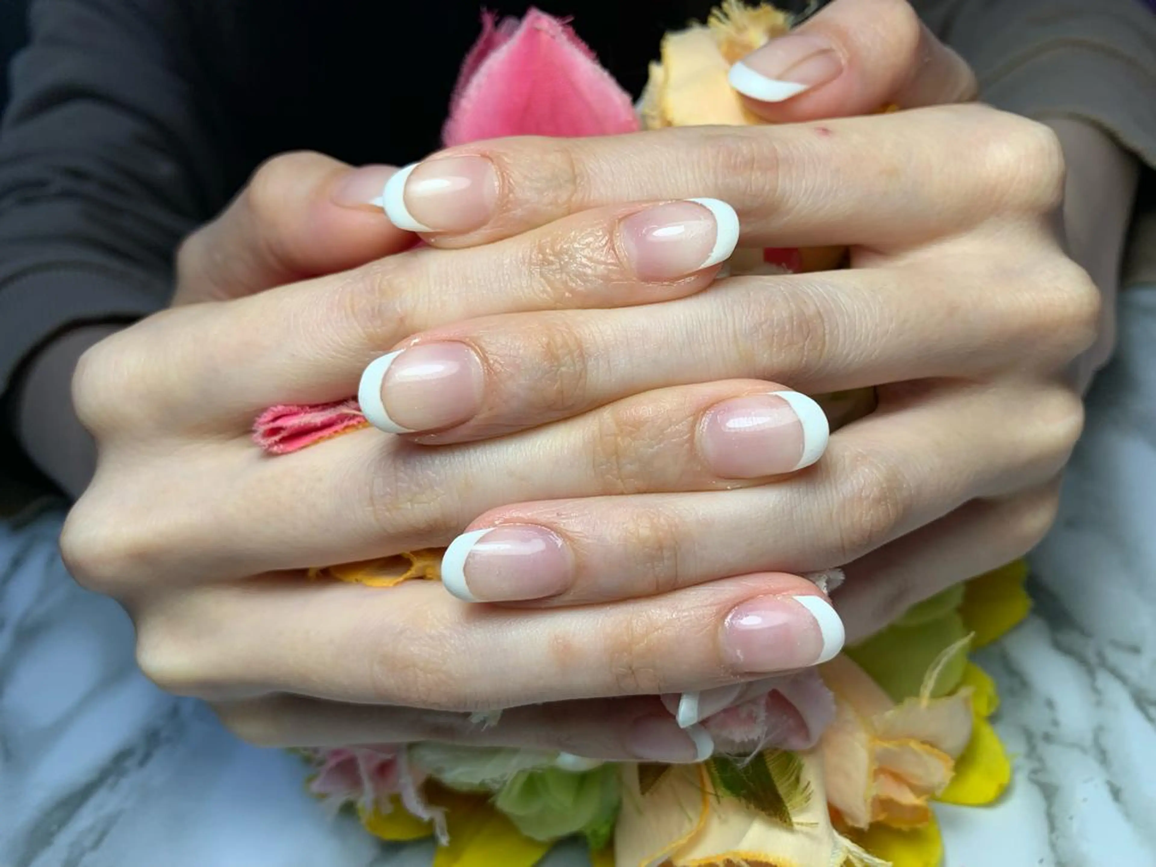 ネイル フレンチネイル シンプルネイル Lilas Nailのネイルデザイン