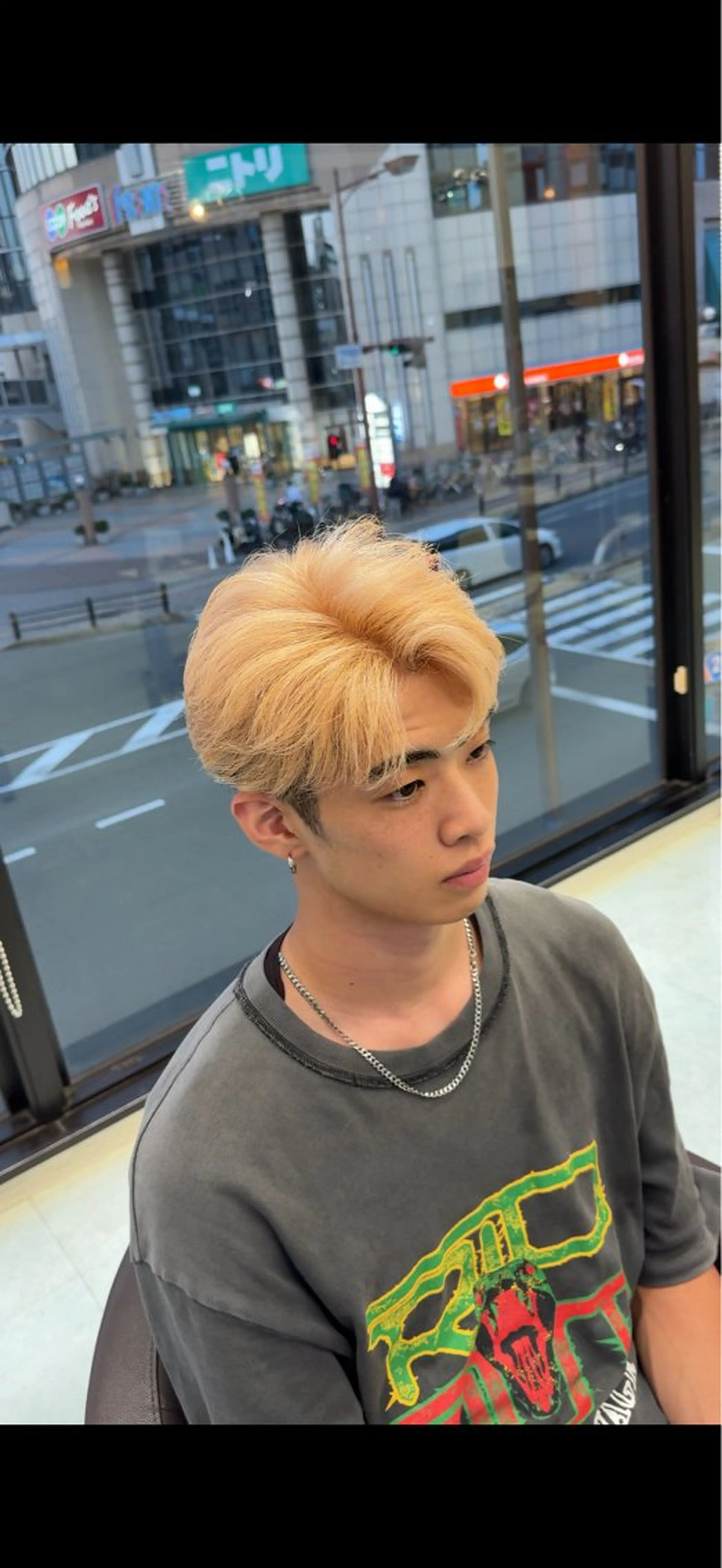 カラー メンズ ブロンド 小芝涼介/レイヤー /メンズパーマ✂️のヘアスタイル