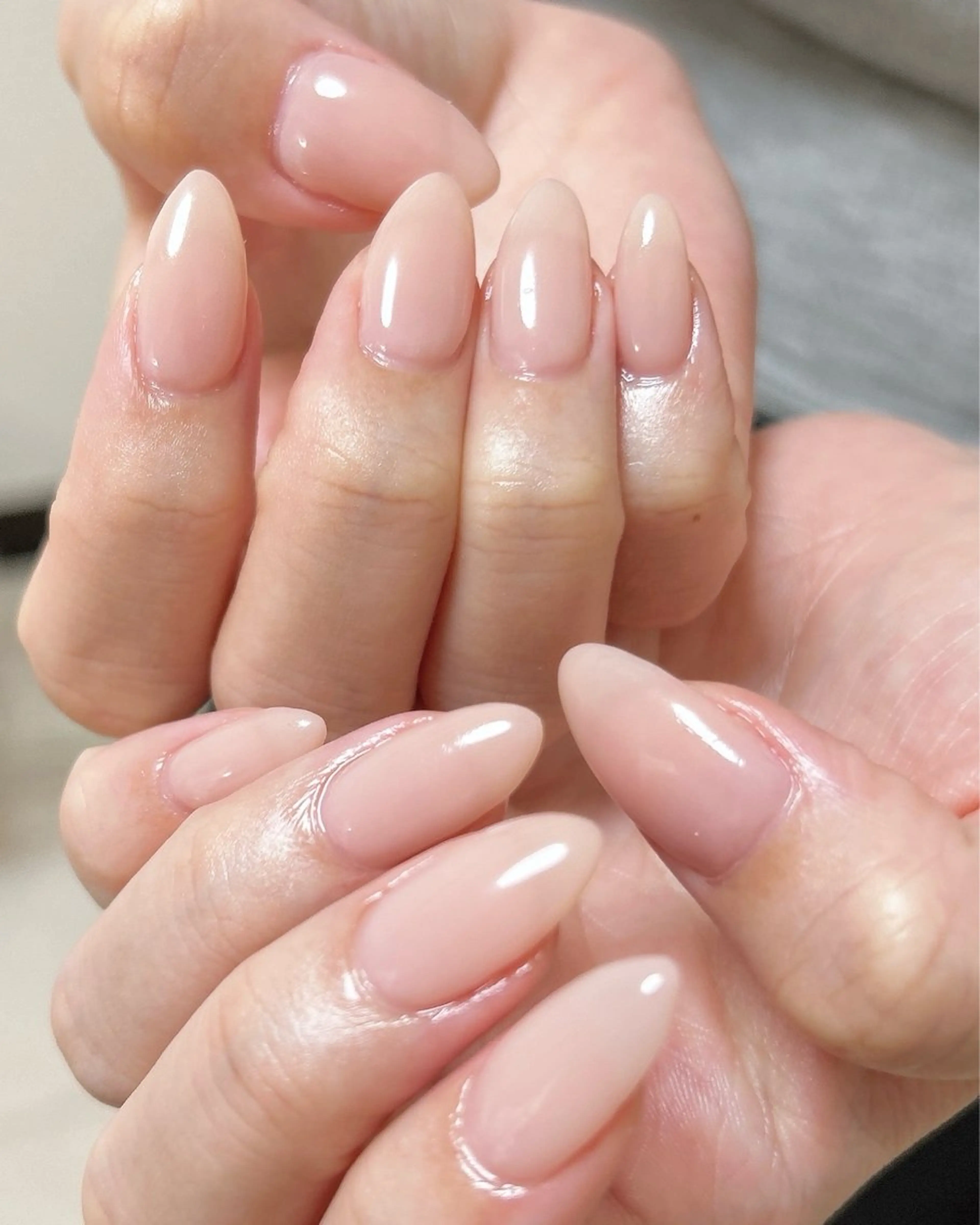 ワンカラー・ラメグラデーション(オフあり) ご新規様、当店オフ無料/他店オフ550円、自爪2cm以上ロング料金別途の写真