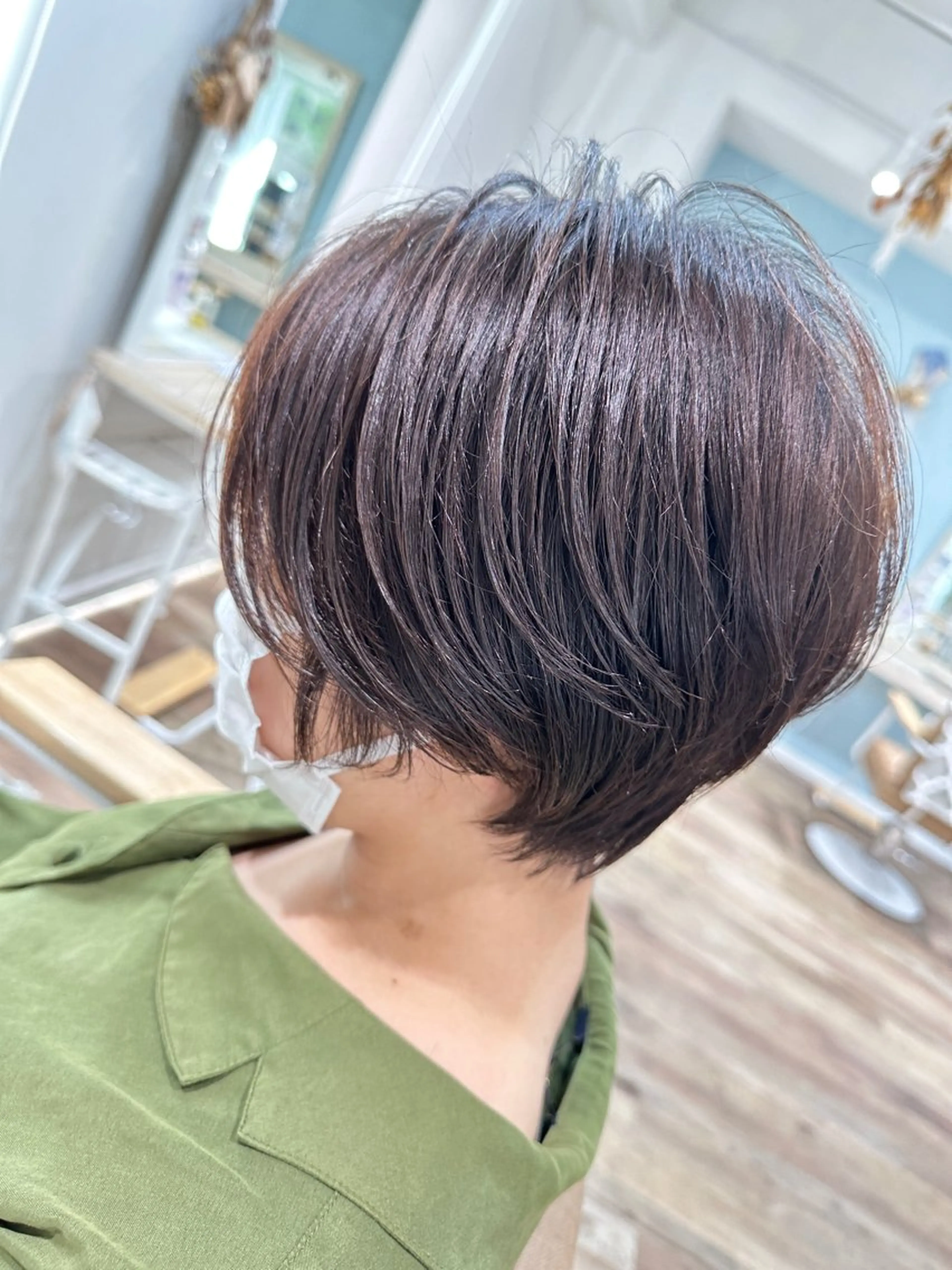 ショート ピンク・ラベンダー/ レイヤー/NANAのヘアスタイル