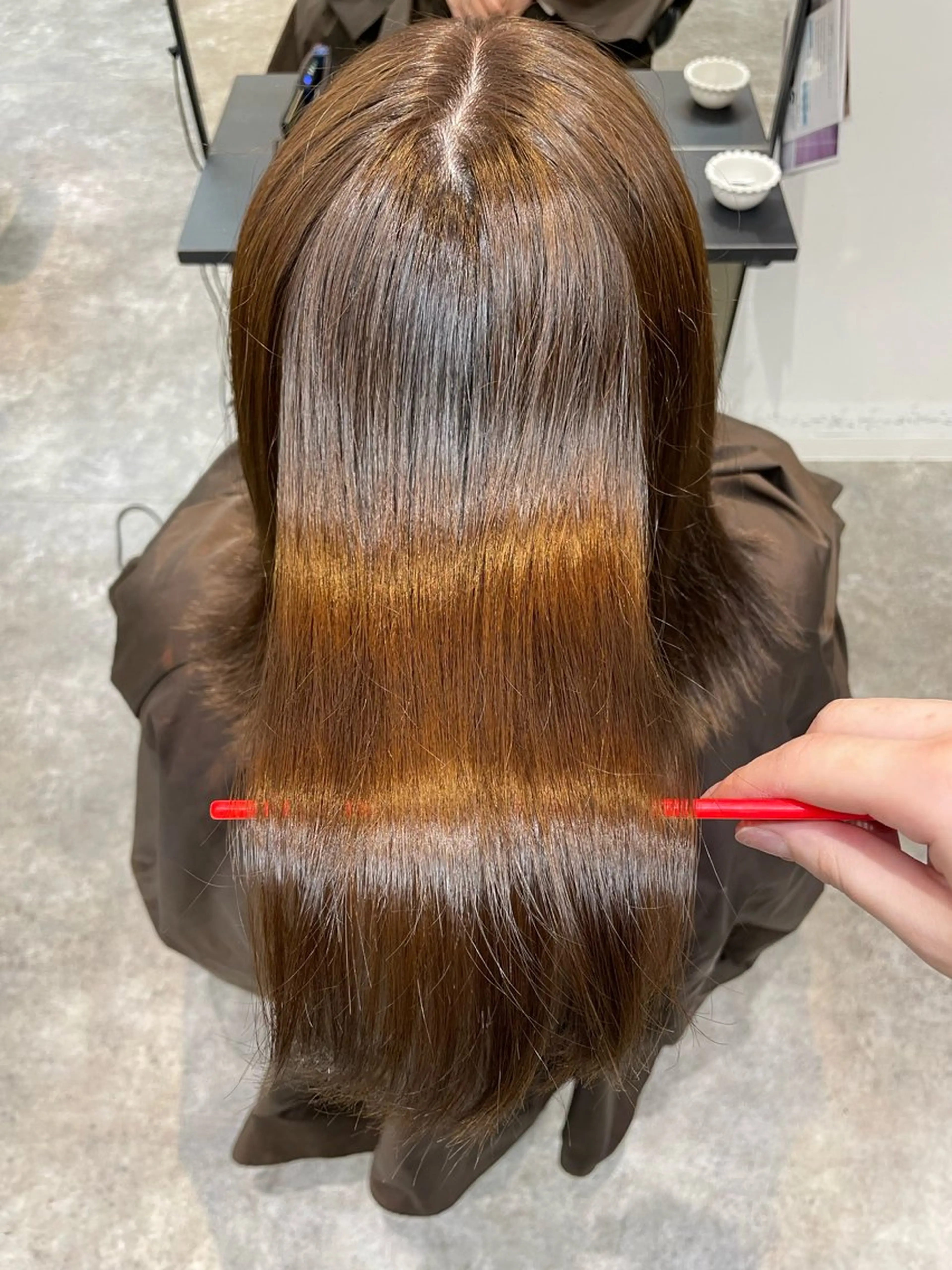 ミディアム 柳田 光のヘアスタイル