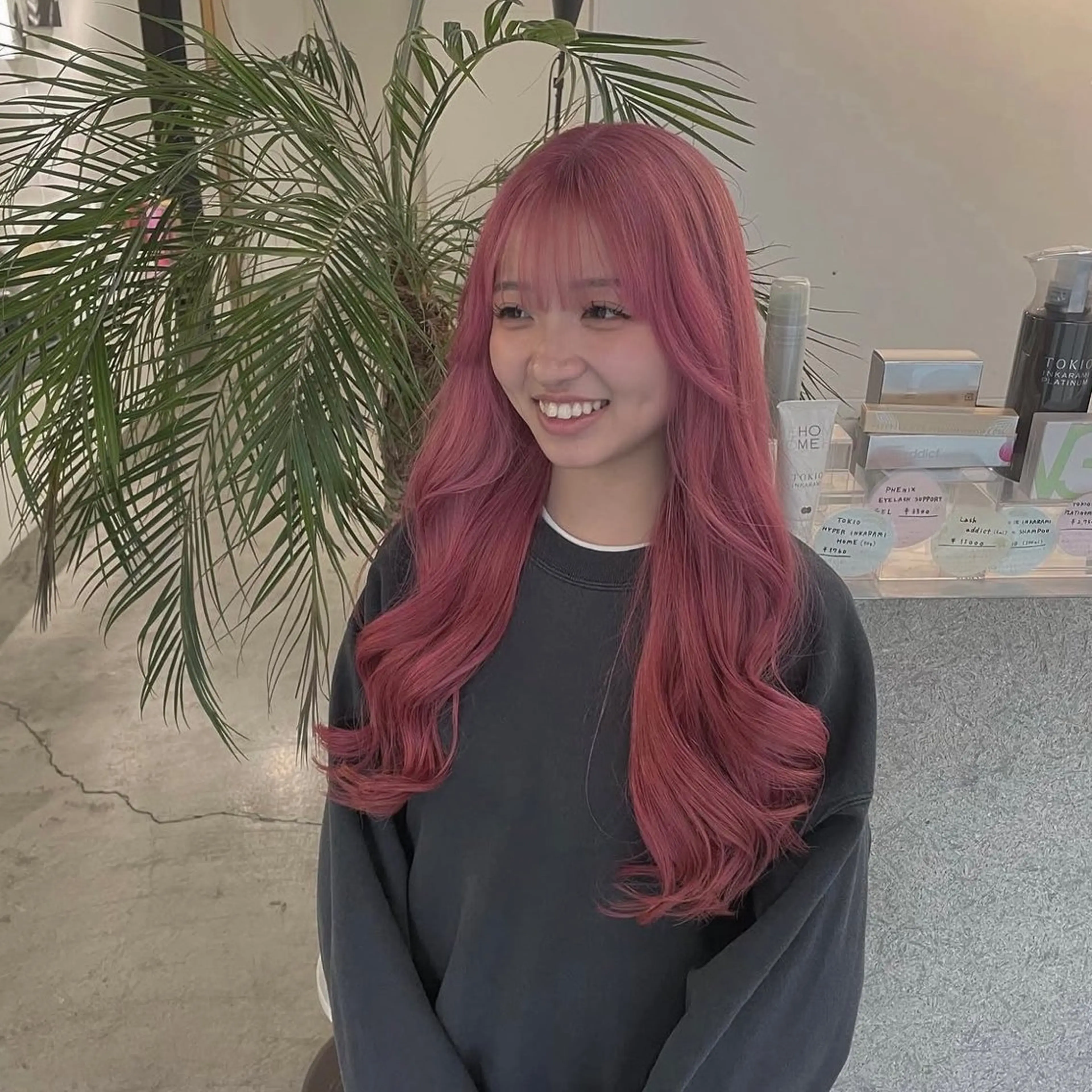 ロング 道場 聡夏のヘアスタイル