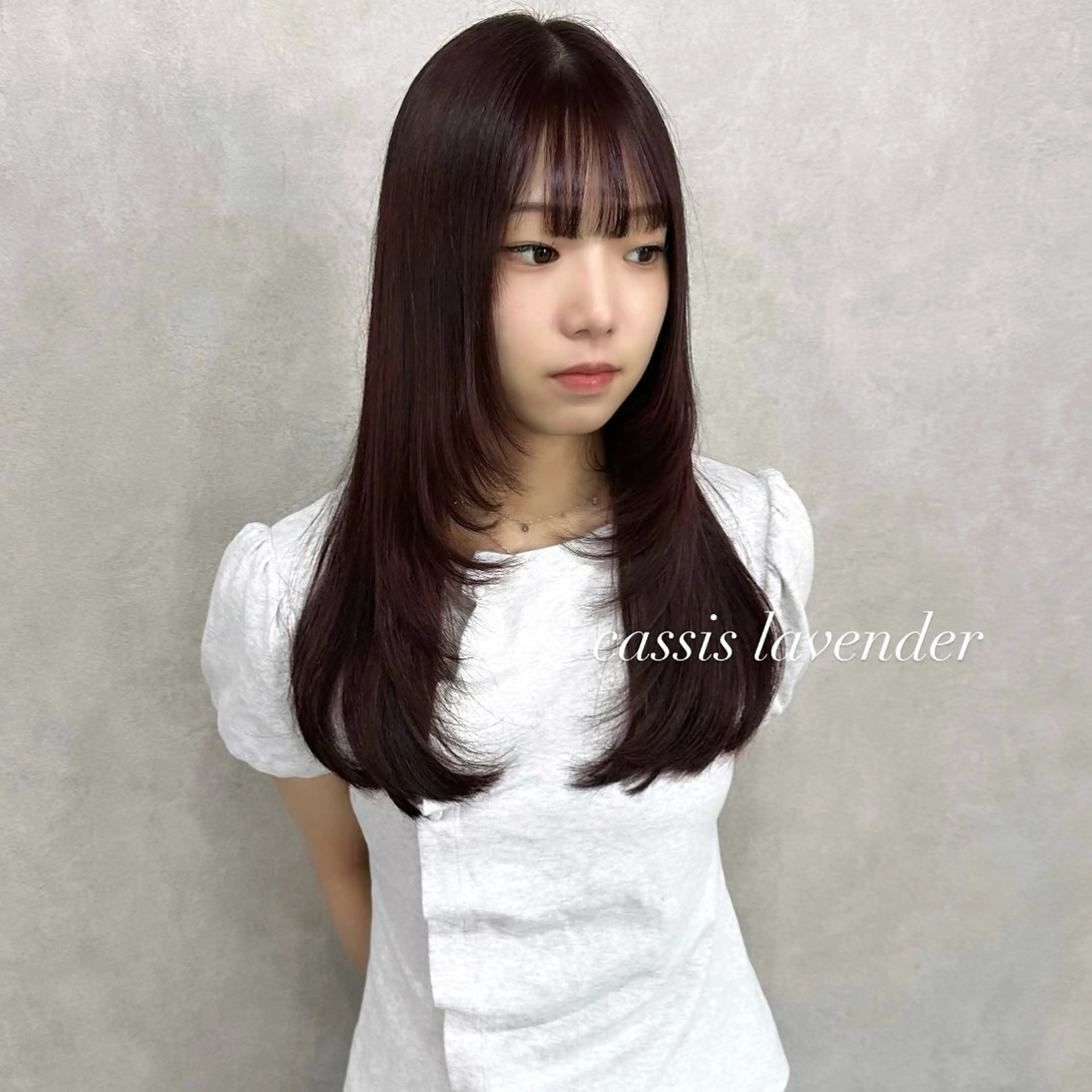 ロング カラー カット ヘアカラー トリートメント Rinka/梅田/ 透け感カラー🤎のヘアスタイル