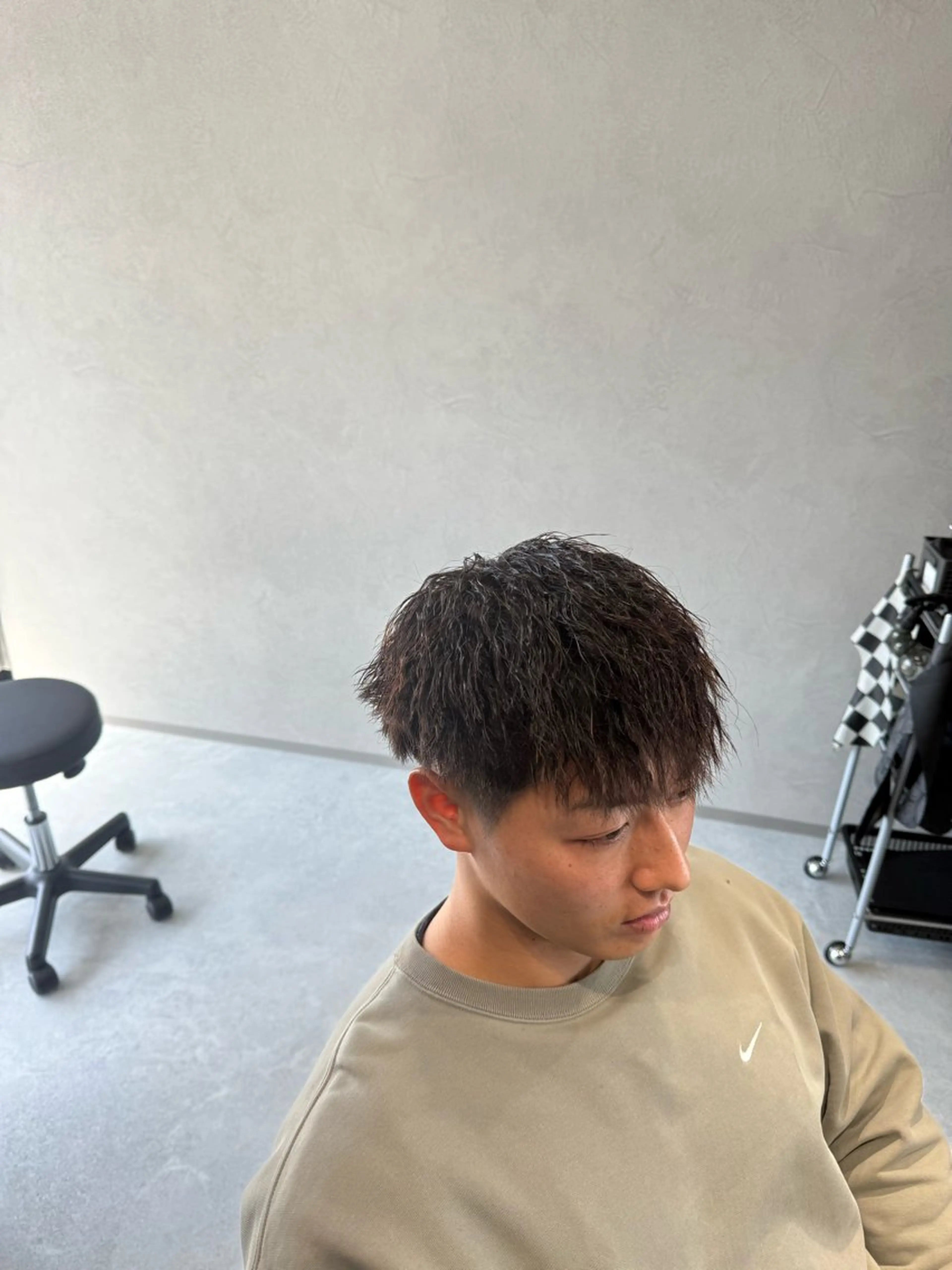 ショート パーマ カット パーマ 山田 聖也のヘアスタイル