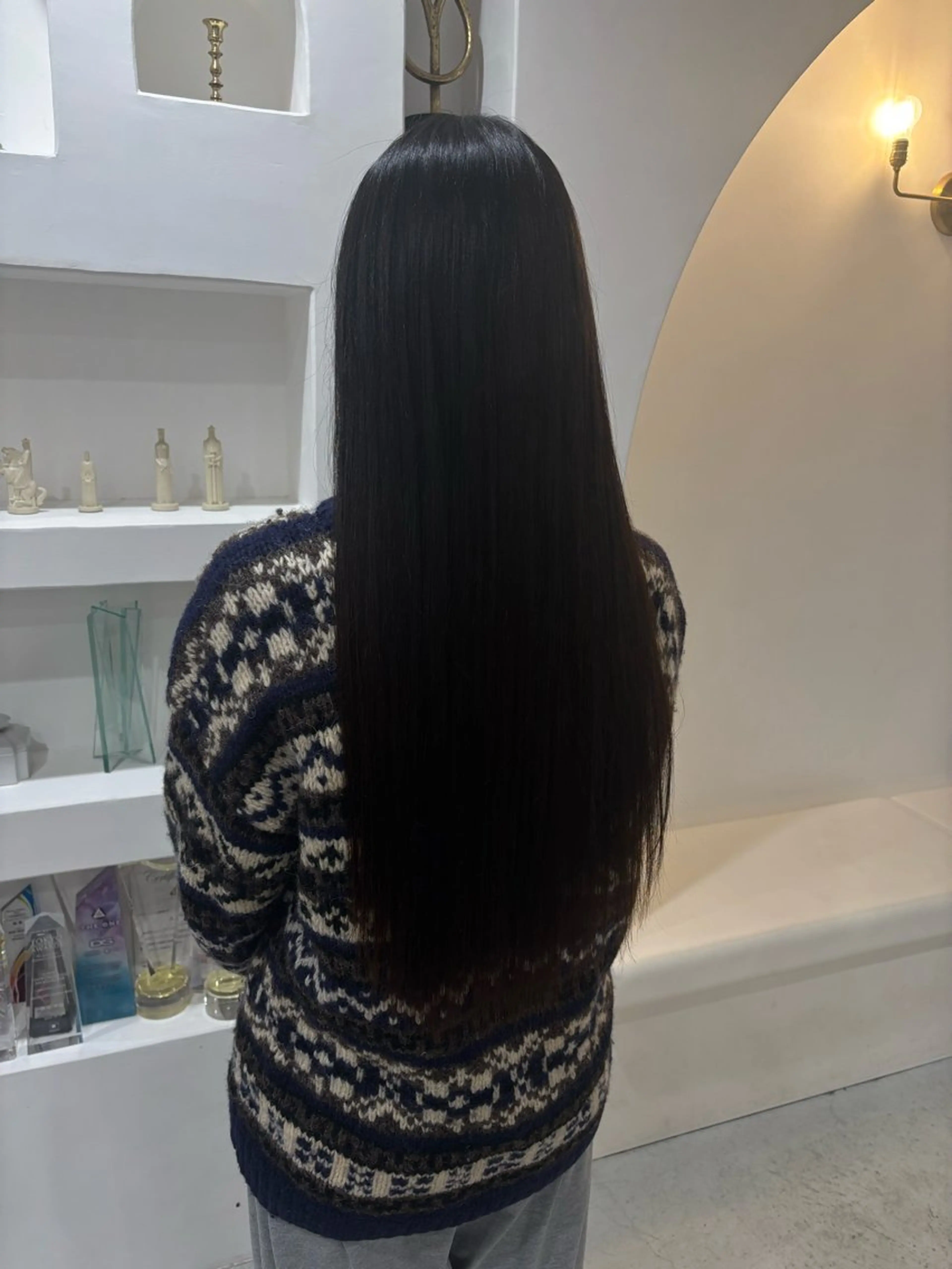 ロング 縮毛矯正 伊藤 ゆいなのヘアスタイル