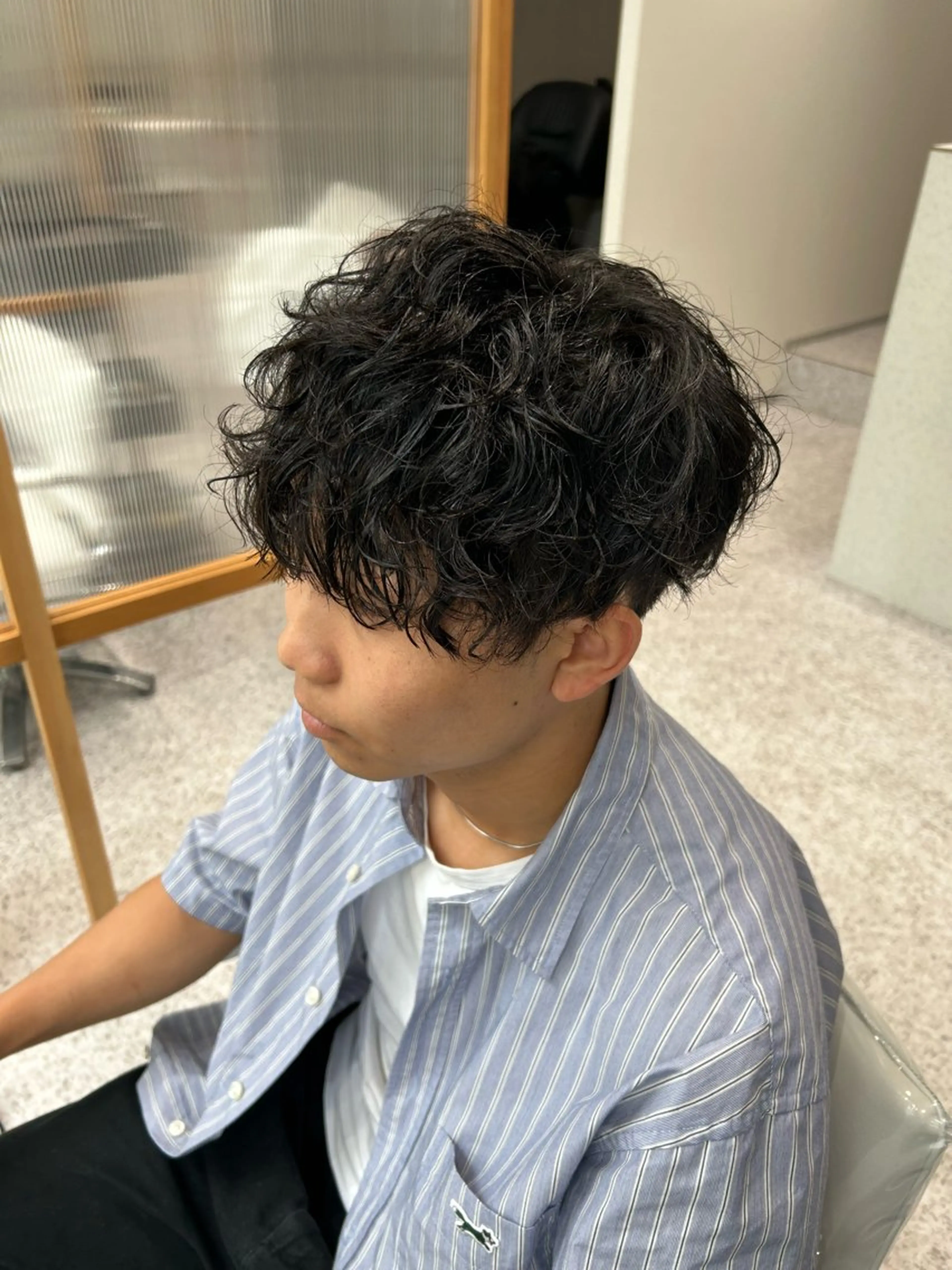 メンズ カット パーマ 髪質改善 髪質改善カラーゆうひのヘアスタイル