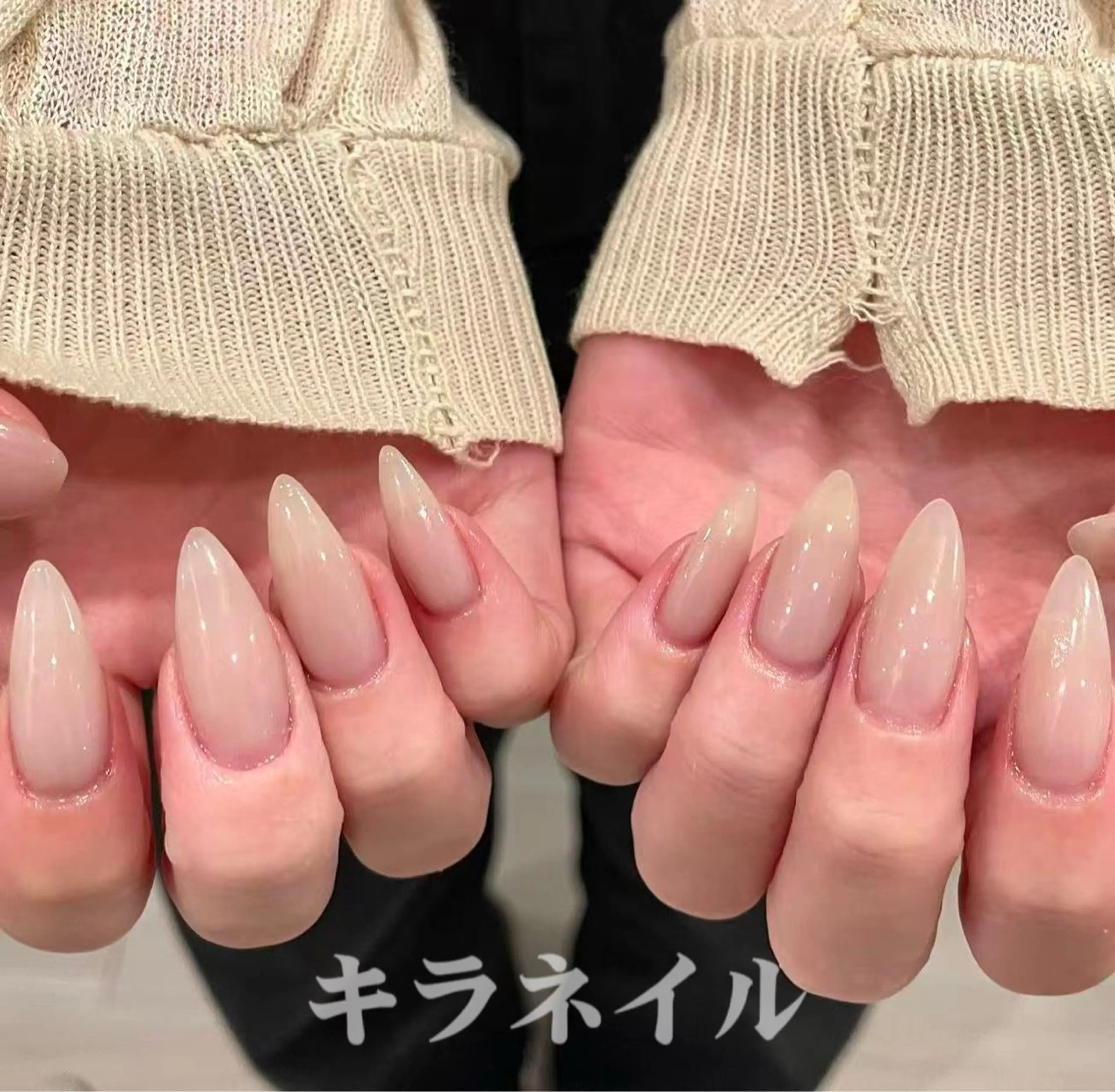 ネイル 🎀kira 長さだし💗モチ最高のネイルデザイン