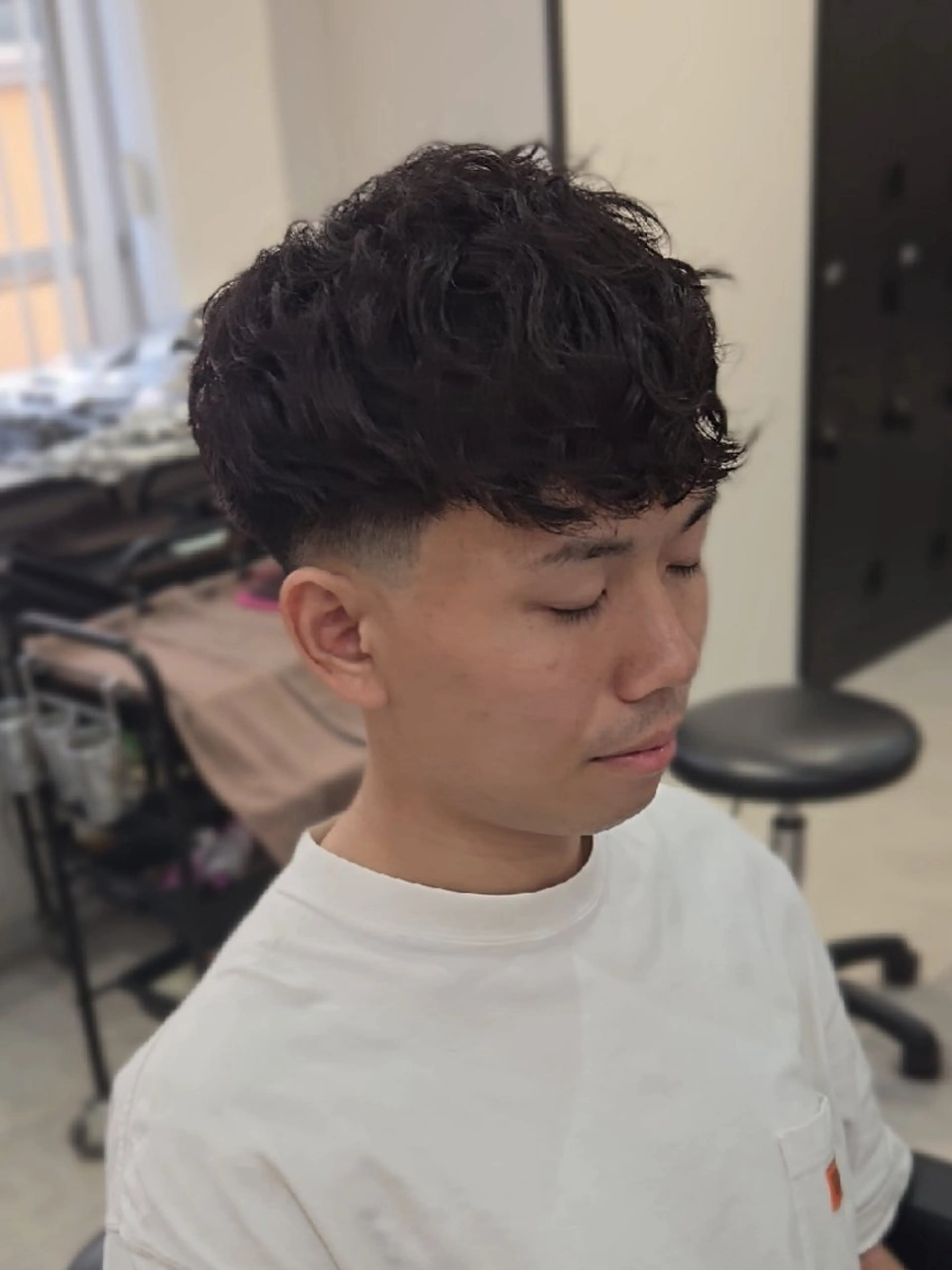 ミディアム メンズ パーマ カット パーマ ヘアセット LEN名古屋/パーマ 海外ヘア/メンズ特化のヘアスタイル