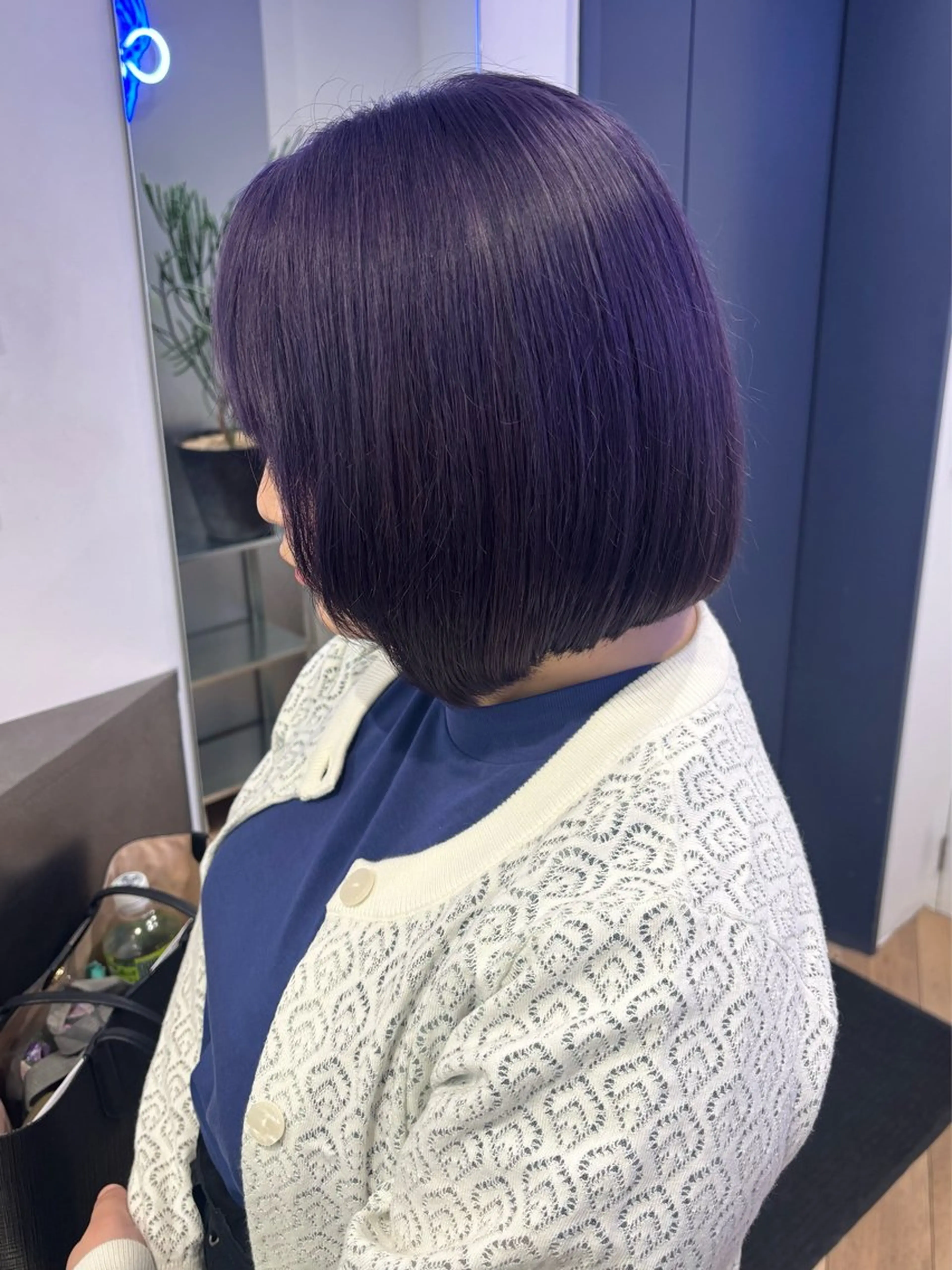 ミディアム カラー ラベンダーカラー ヘアカラー 【ハイトーンカラー】 mizukiのヘアスタイル