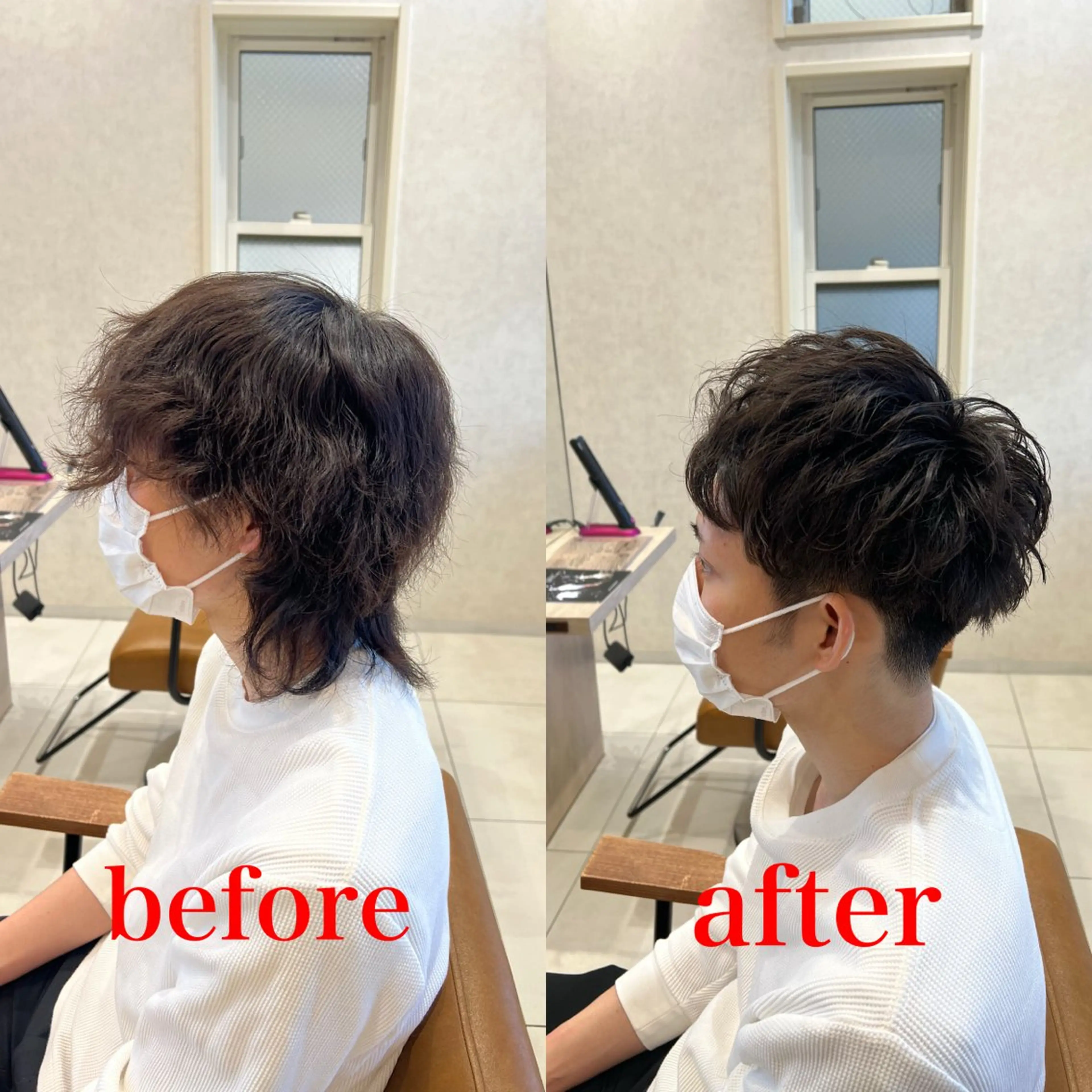 メンズ メンズ特化フェザー パーマ🚗タケシのヘアスタイル