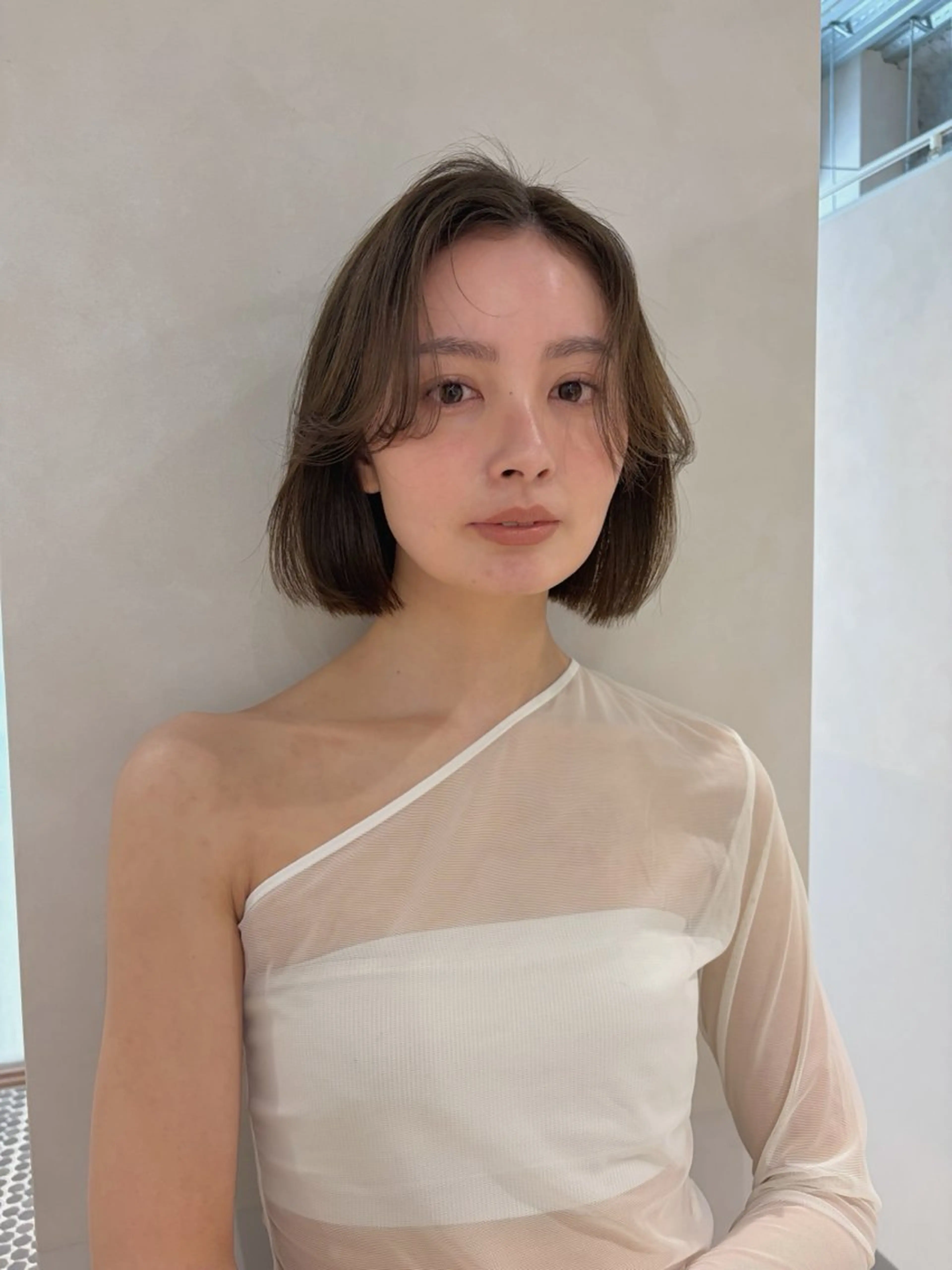 ミディアム カラー 砂原 ひよりのヘアスタイル