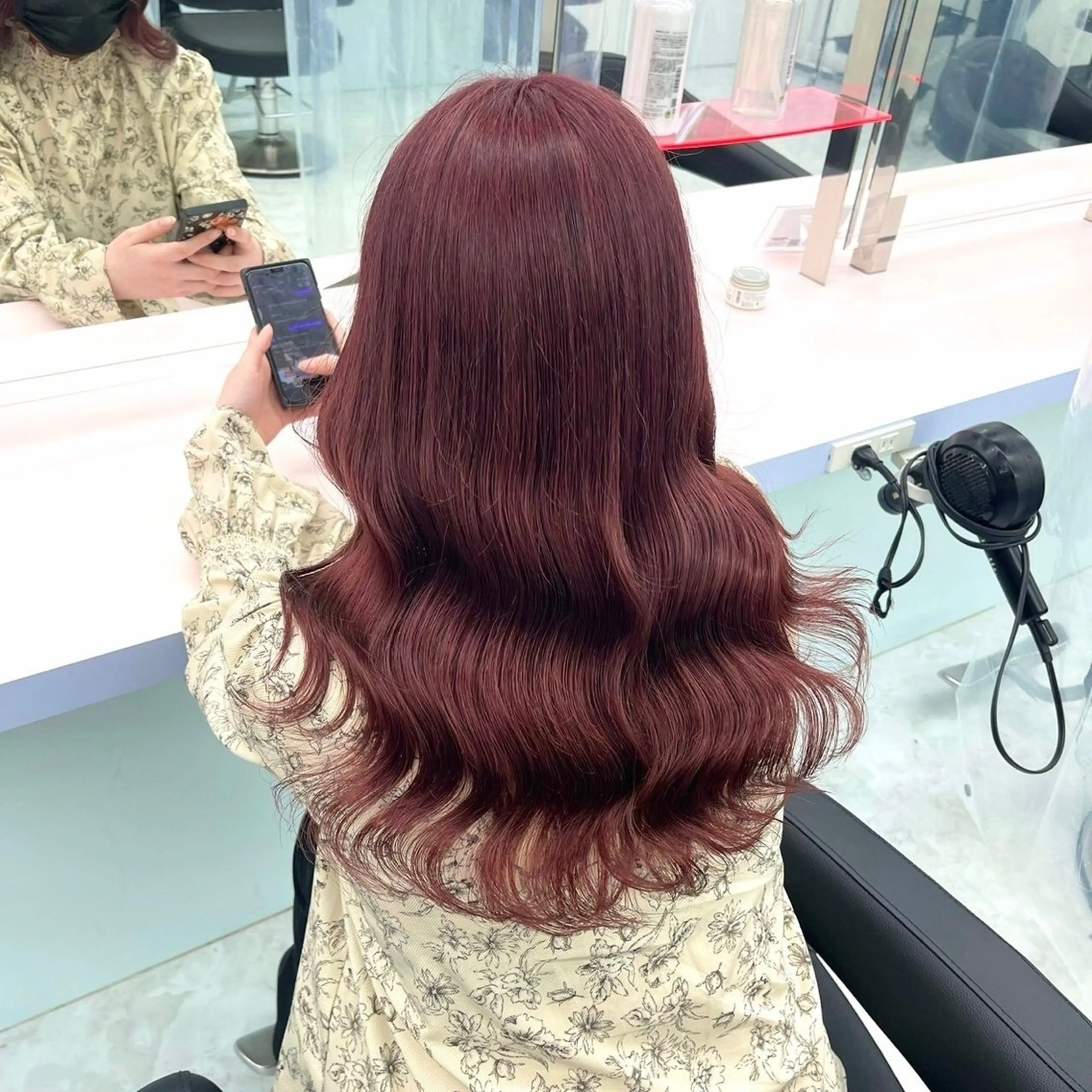 ロング カラー 🤍セット簡単パーマ 🤍TAMAKIのヘアスタイル