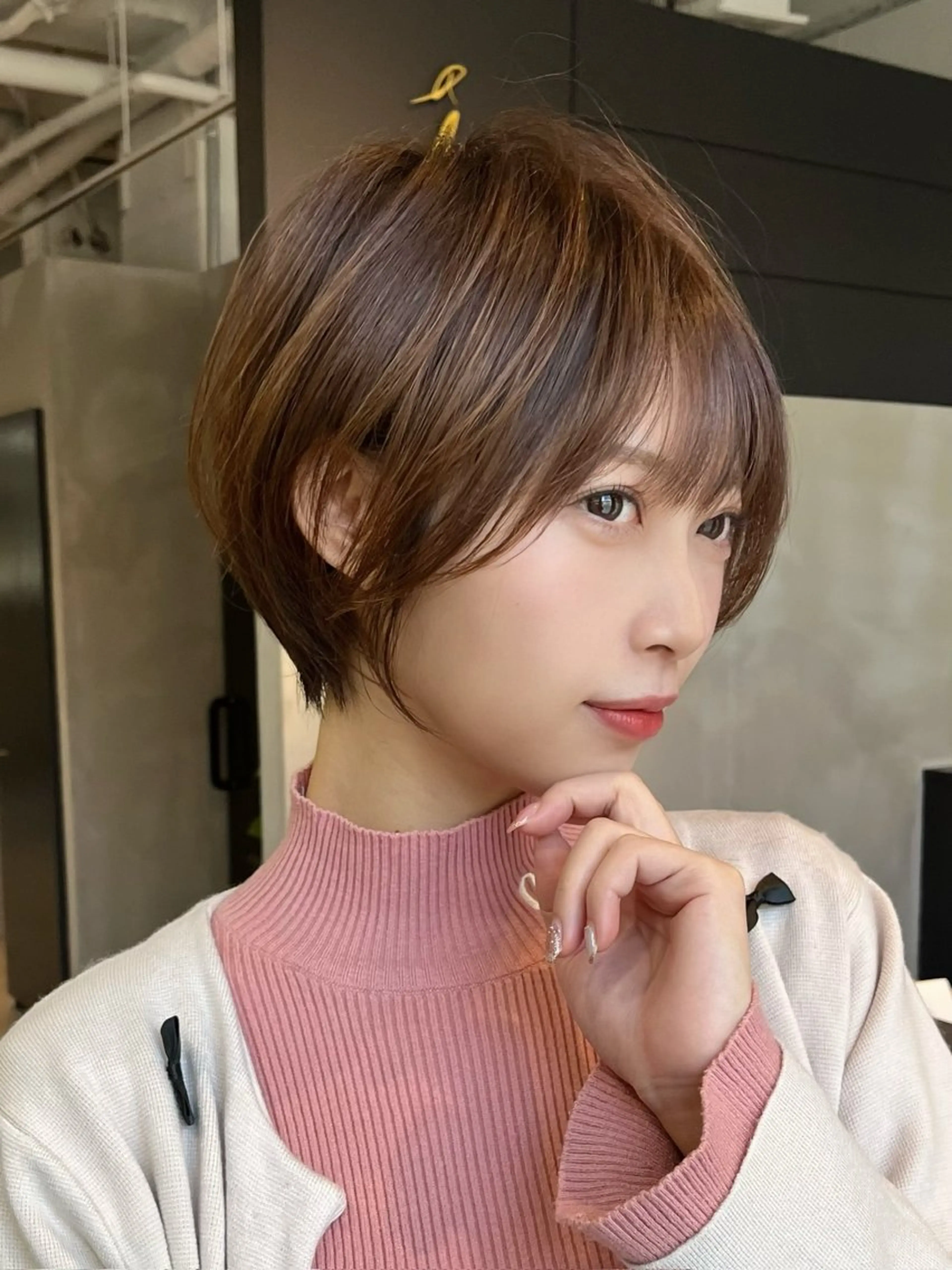 ショート カラー 似合わせカット ショートヘア カット ヘアカラー 銀座No.1ショート 似合わせカット/といのヘアスタイル