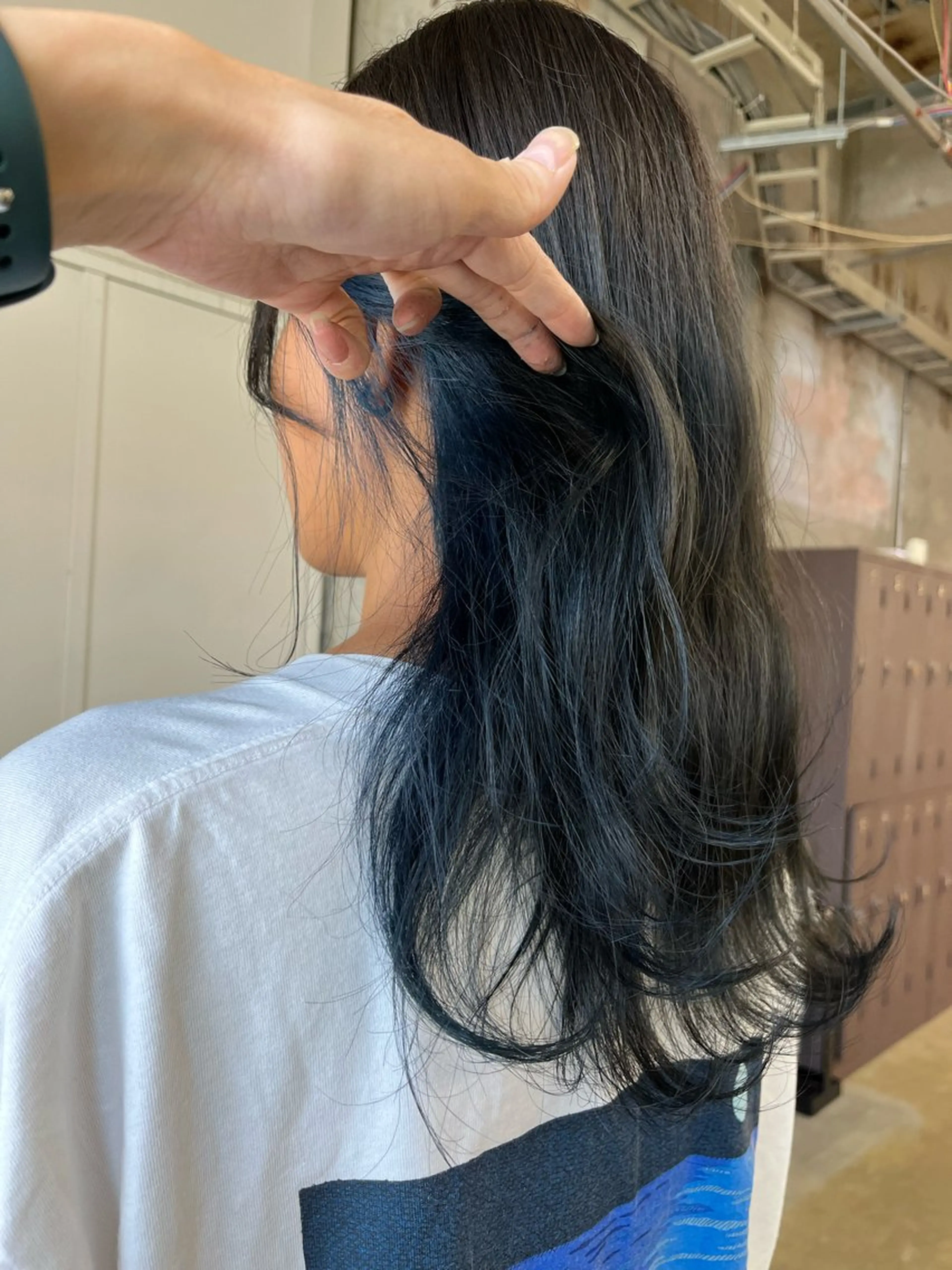 セミロング カラー ブルーカラー カット ヘアカラー 小木曽智美 /ボブ/ショートのヘアスタイル