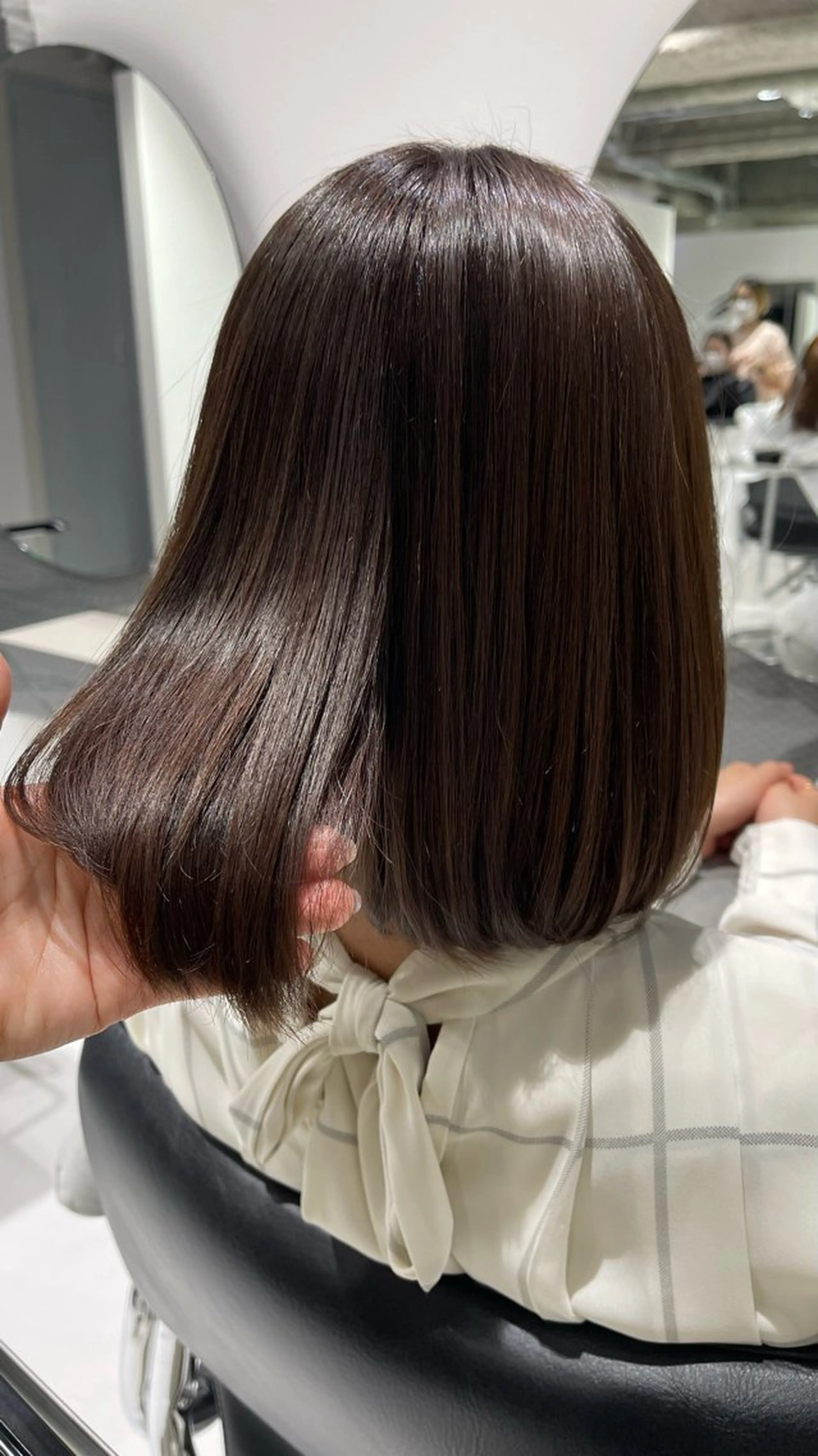 ミディアム カラー ブラウンカラー 髪質改善 WISTERIA P LUS1 ikumiのヘアスタイル