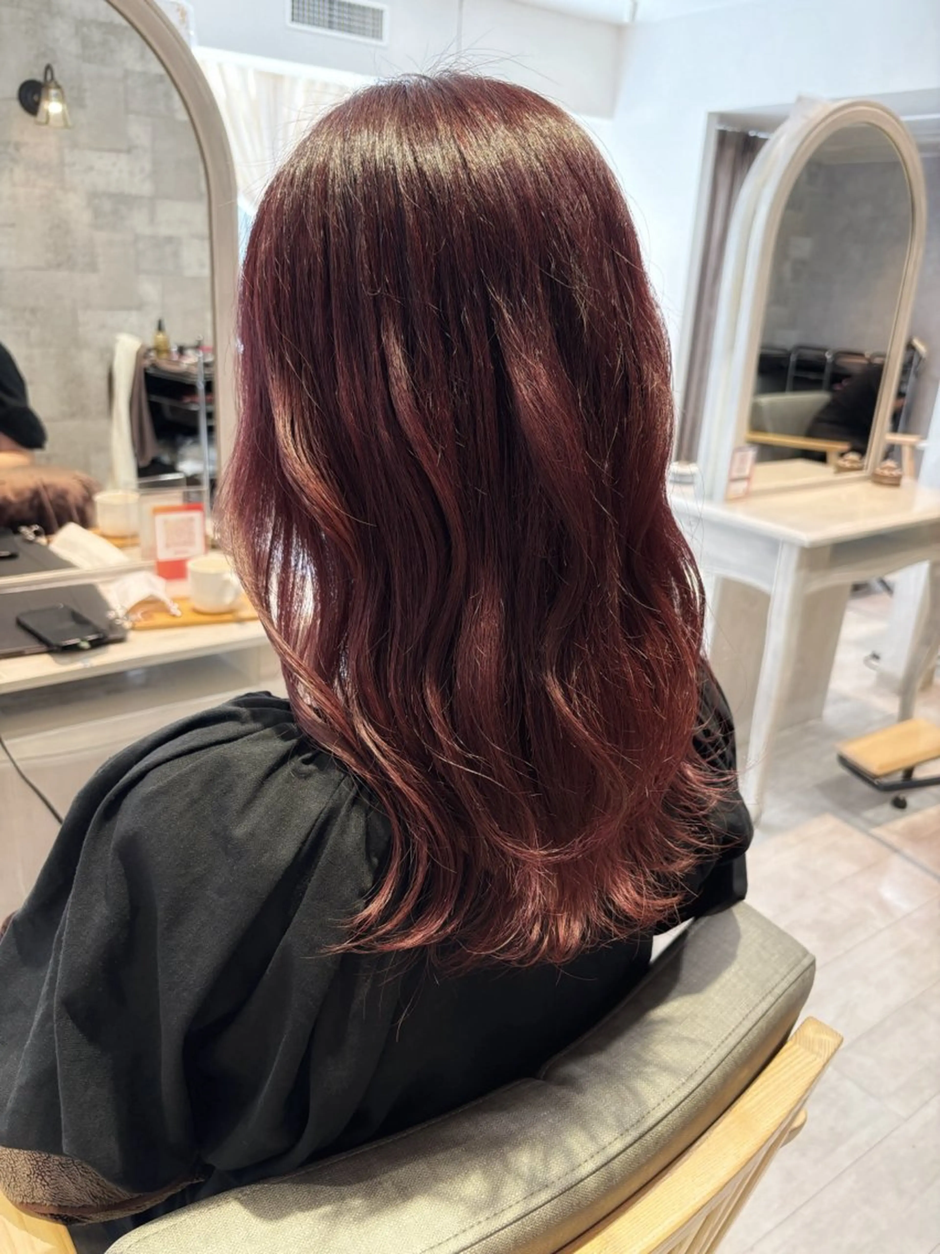 ロング カット ヘアカラー トリートメント 菅野 凪紗のヘアスタイル