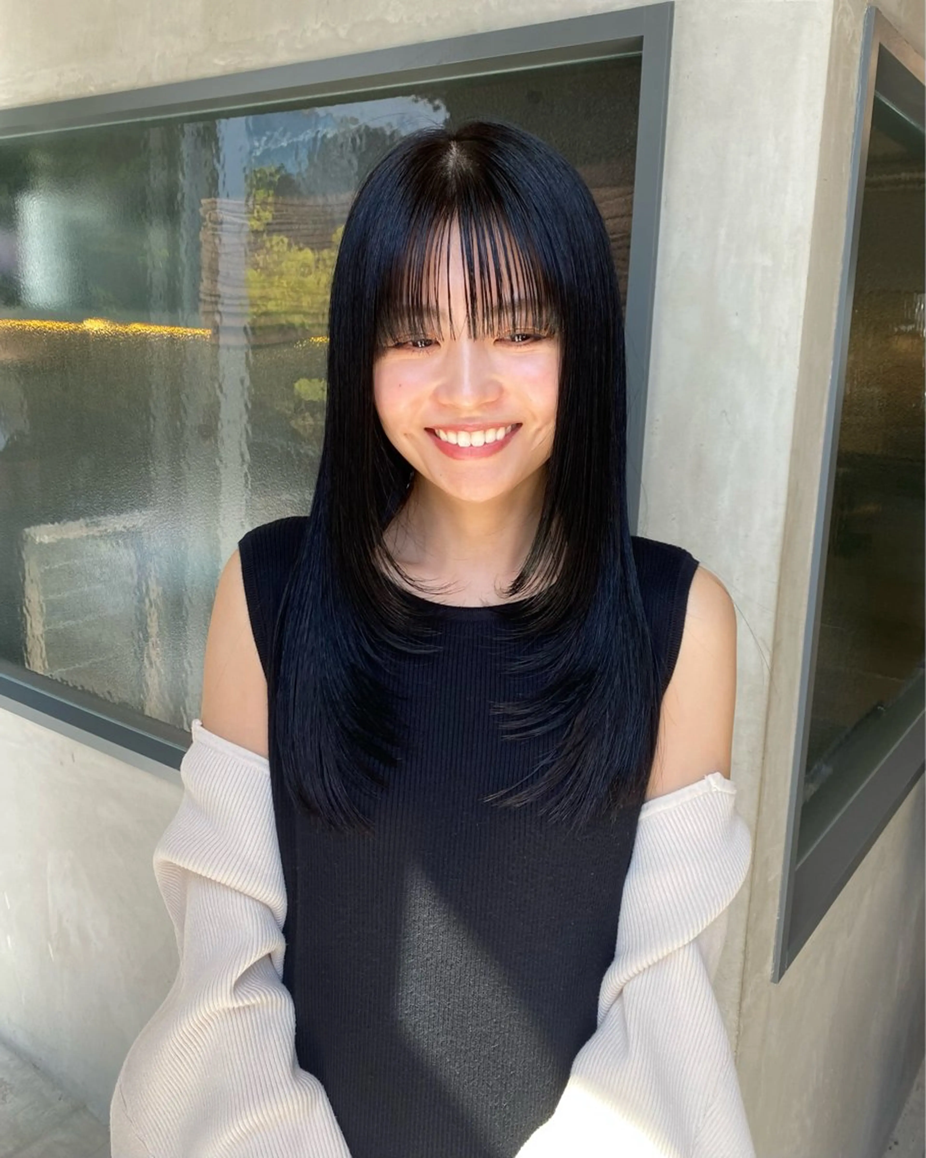 ロング カラー カット ヘアカラー トリートメント 村田 りょうやのヘアスタイル