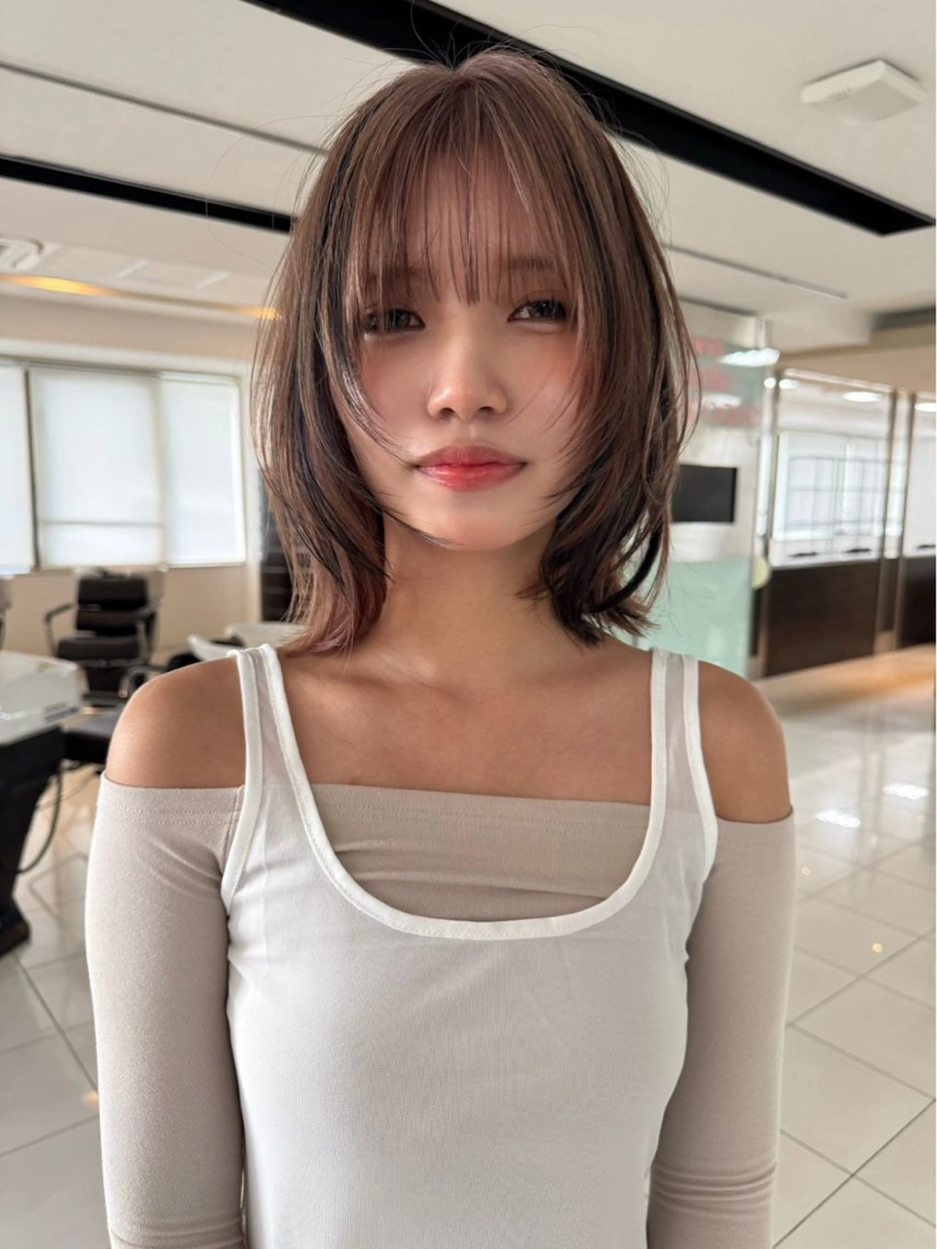 ショート ショートボブ ボブレイヤー ボブ レイヤーカット ショートヘア fifth原宿/ 今村圭一のヘアスタイル