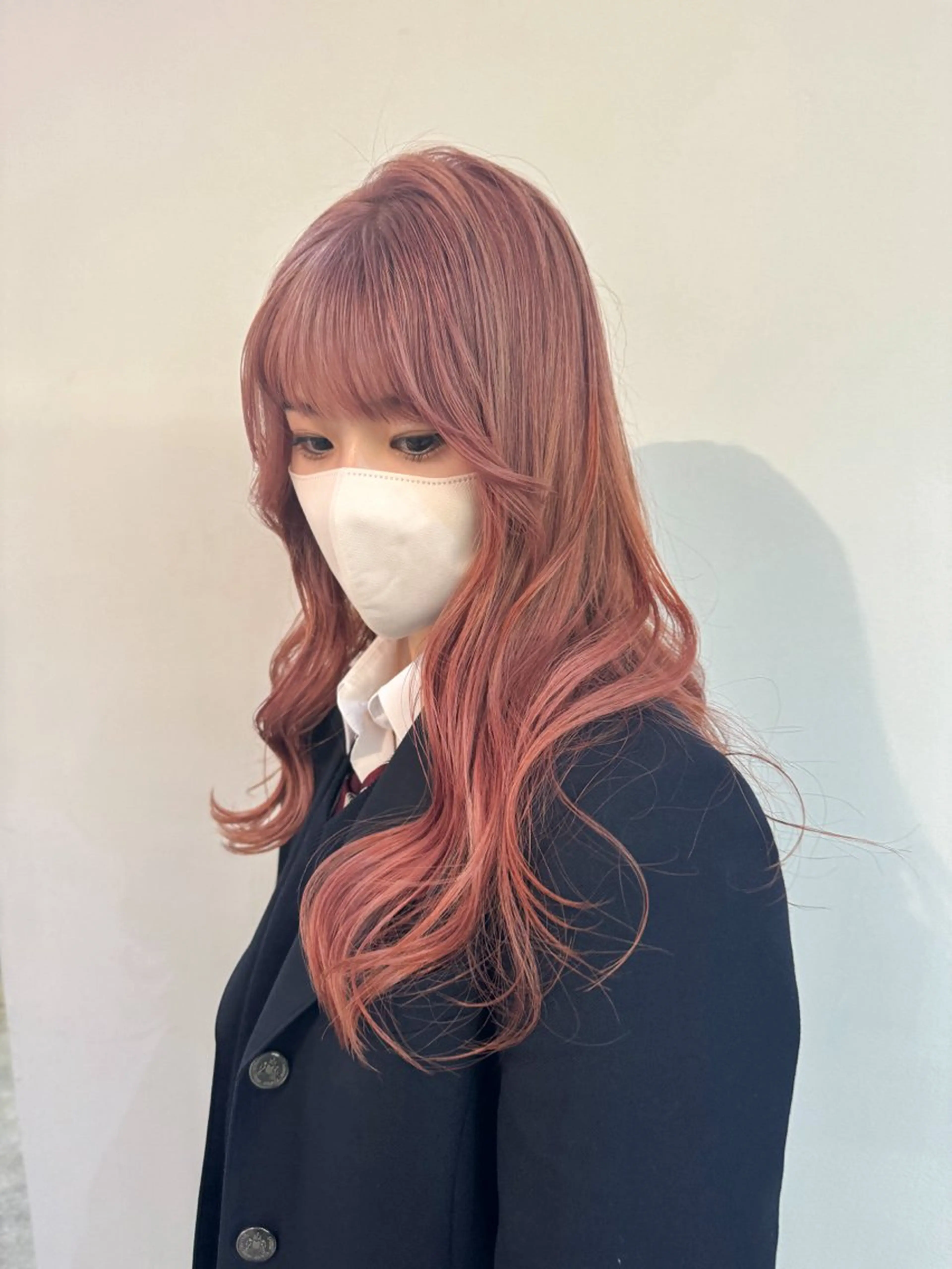 セミロング カラー ベージュカラー ピンクカラー ピンクベージュ Seeknext // Rukaのヘアスタイル