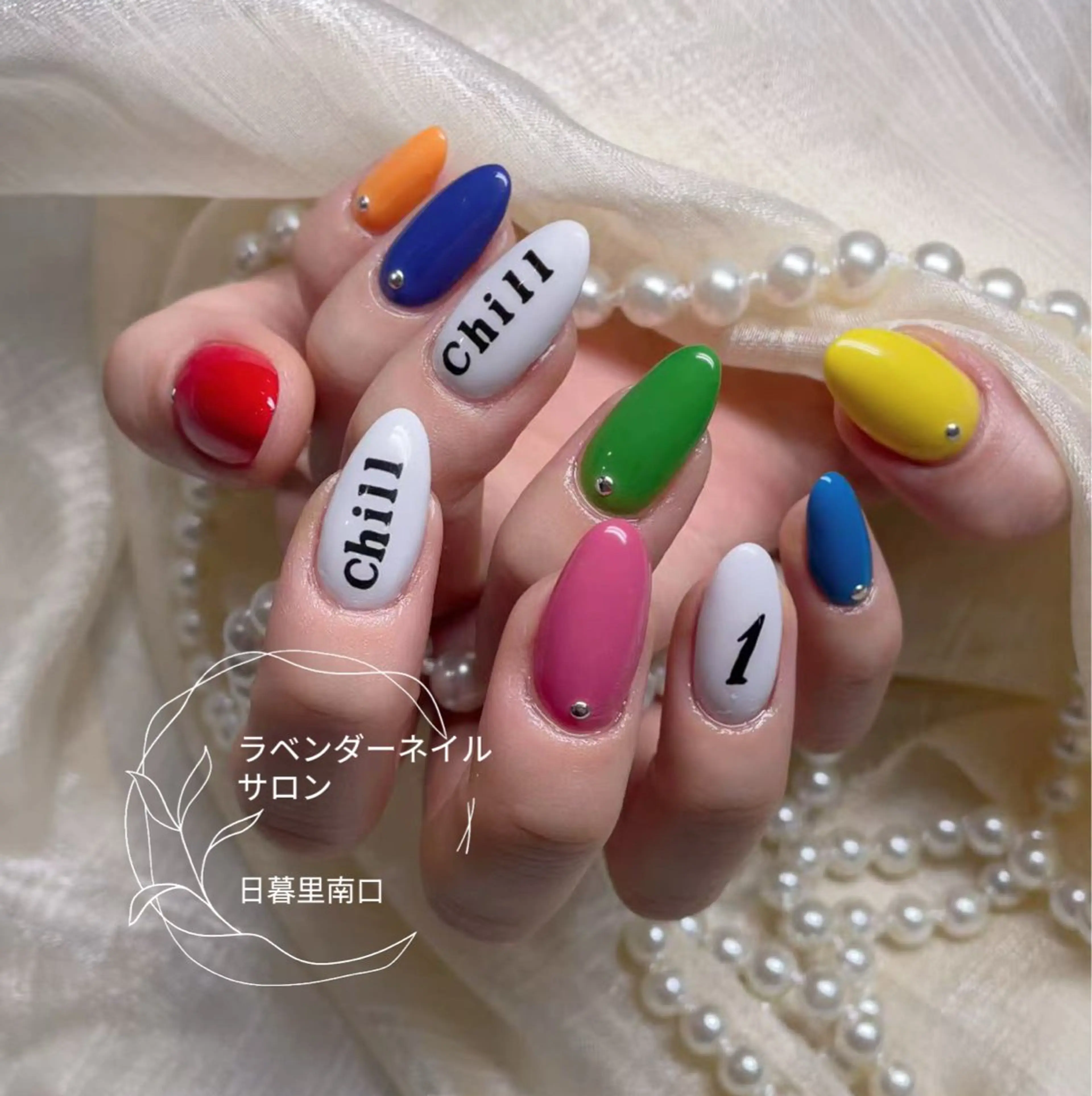 ネイル ジェルネイル パラジェル 日暮里2 lavenderのネイルデザイン